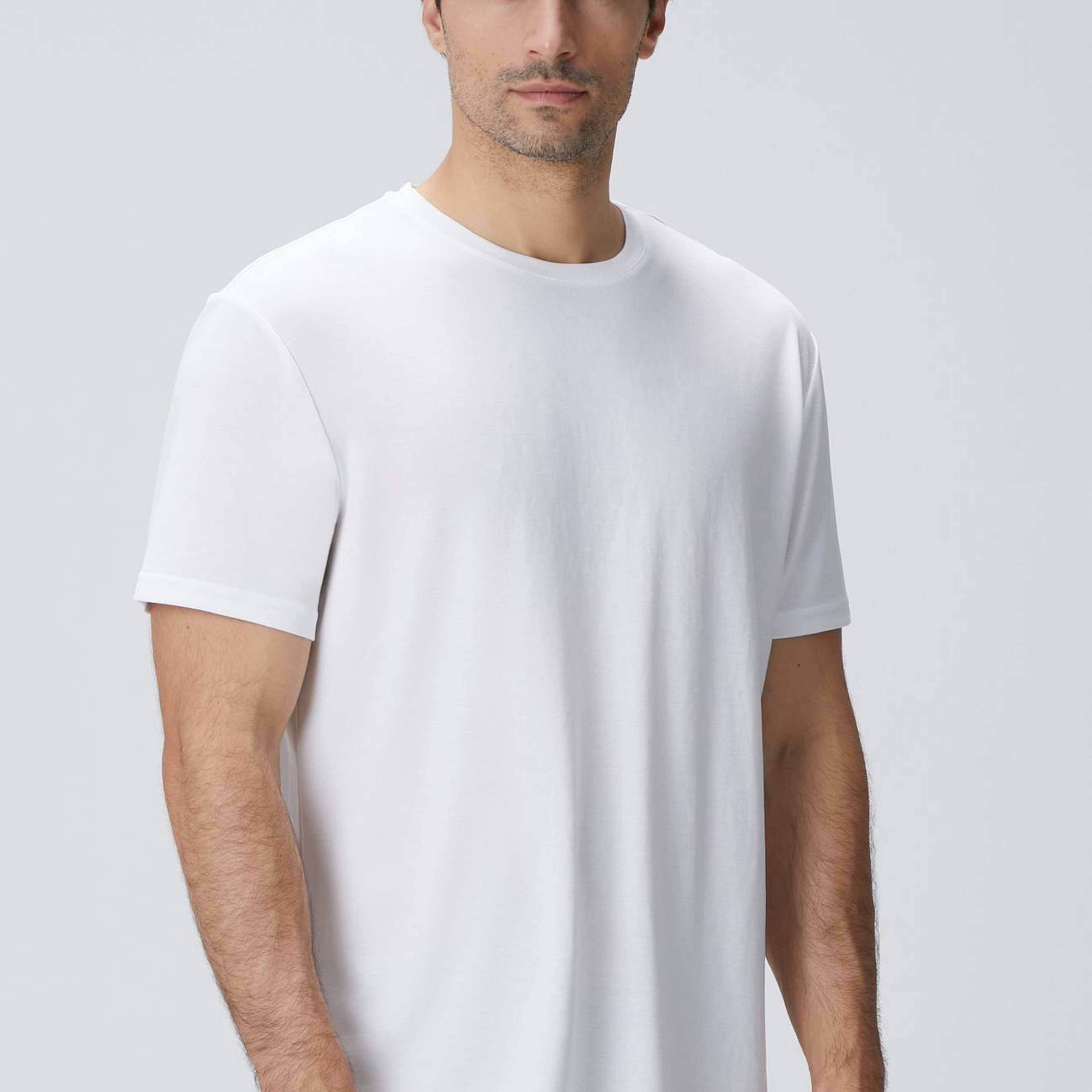 Network Erkek Beyaz Basic T-shirt