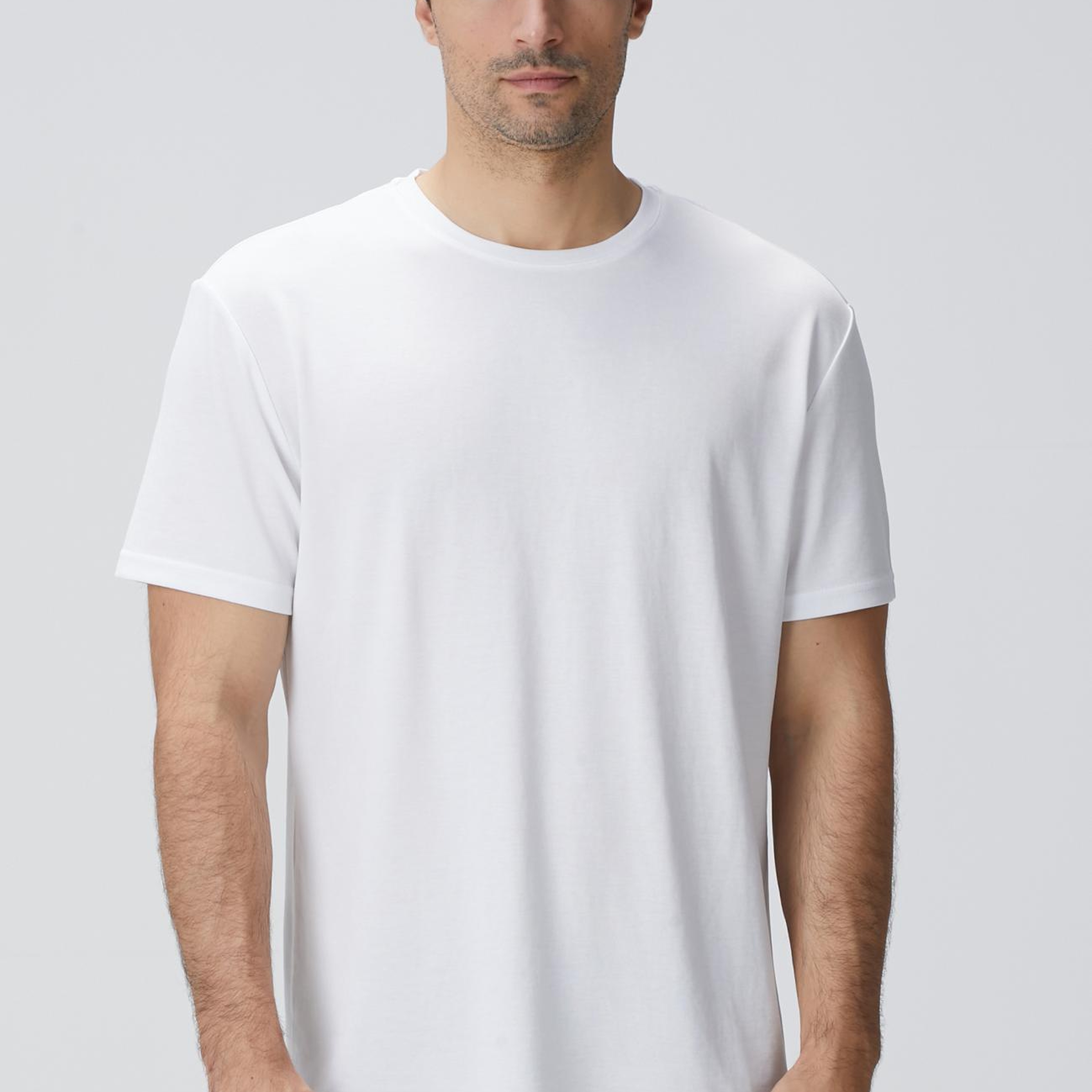 Network Erkek Beyaz Basic T-shirt