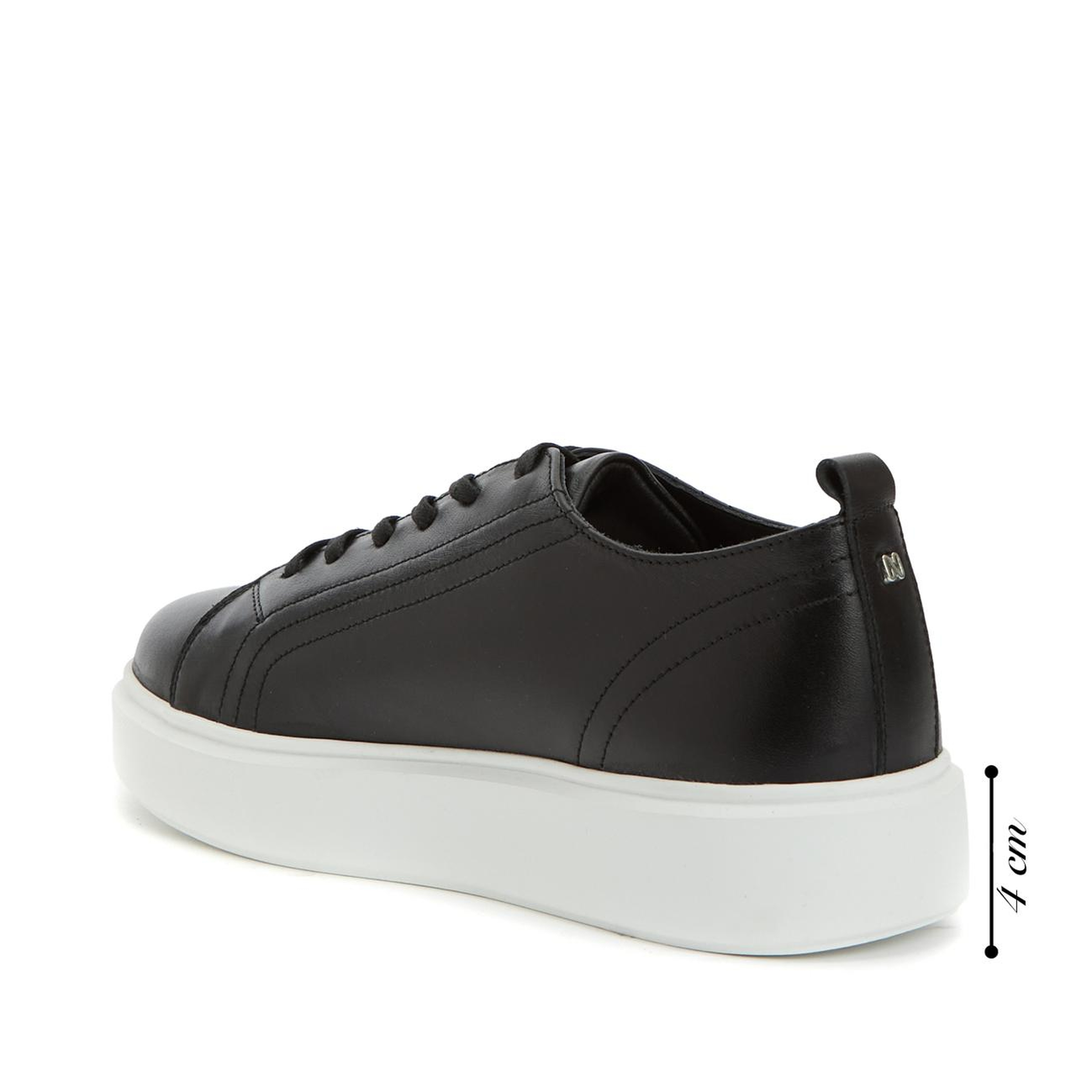 Network Kadın Siyah Deri Sneaker