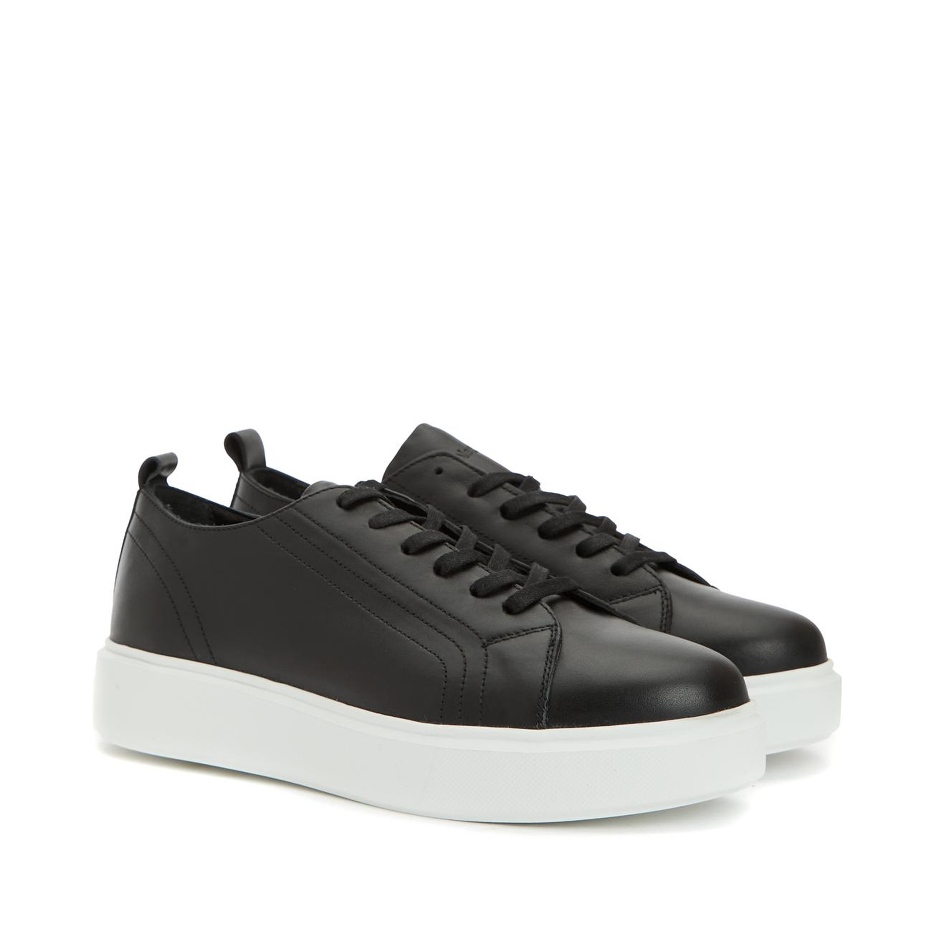 Network Kadın Siyah Deri Sneaker