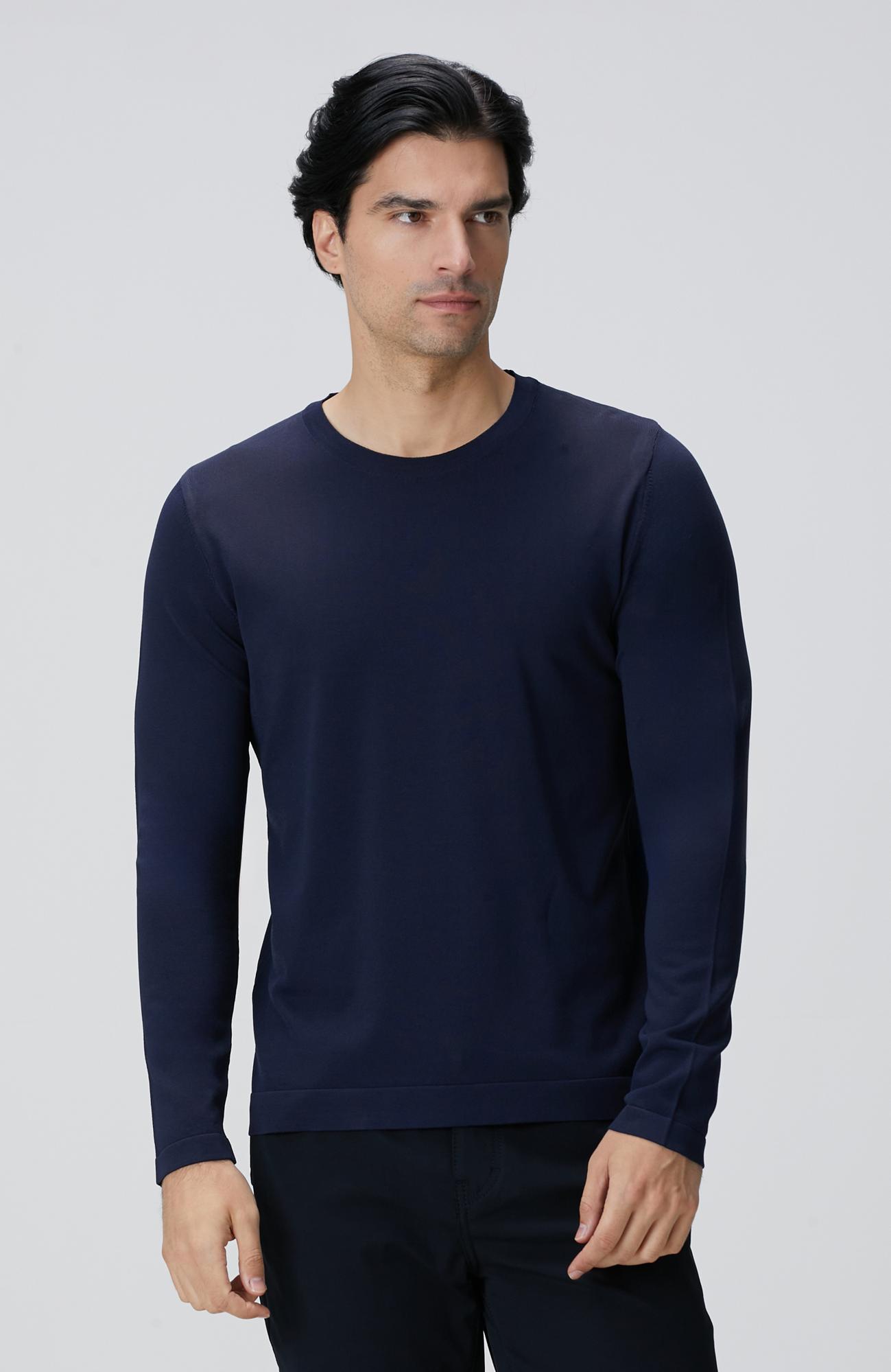 Network Erkek N-Tech Lacivert Basic Triko Kazak