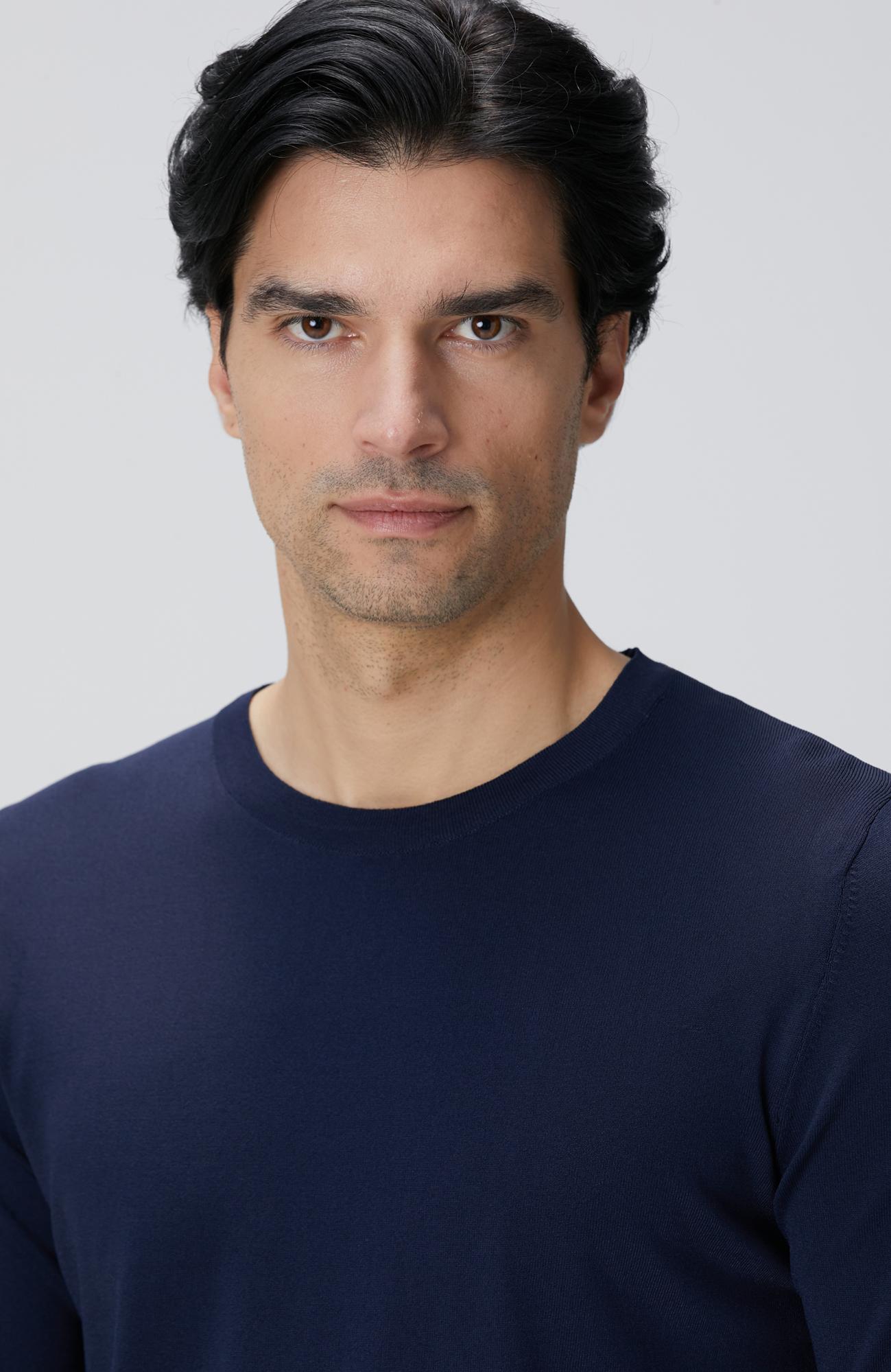 Network Erkek N-Tech Lacivert Basic Triko Kazak