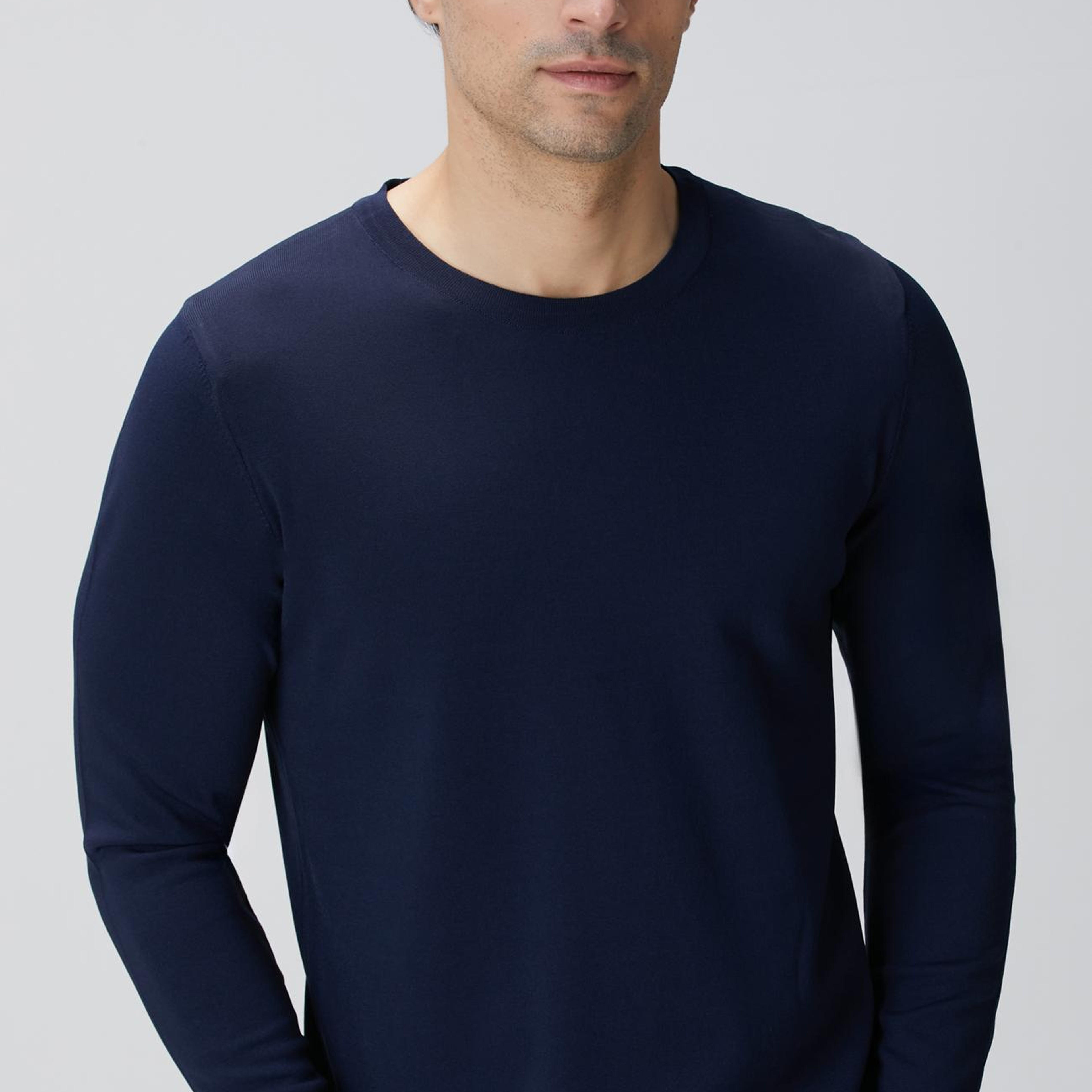 Network Erkek N-Tech Lacivert Basic Triko Kazak