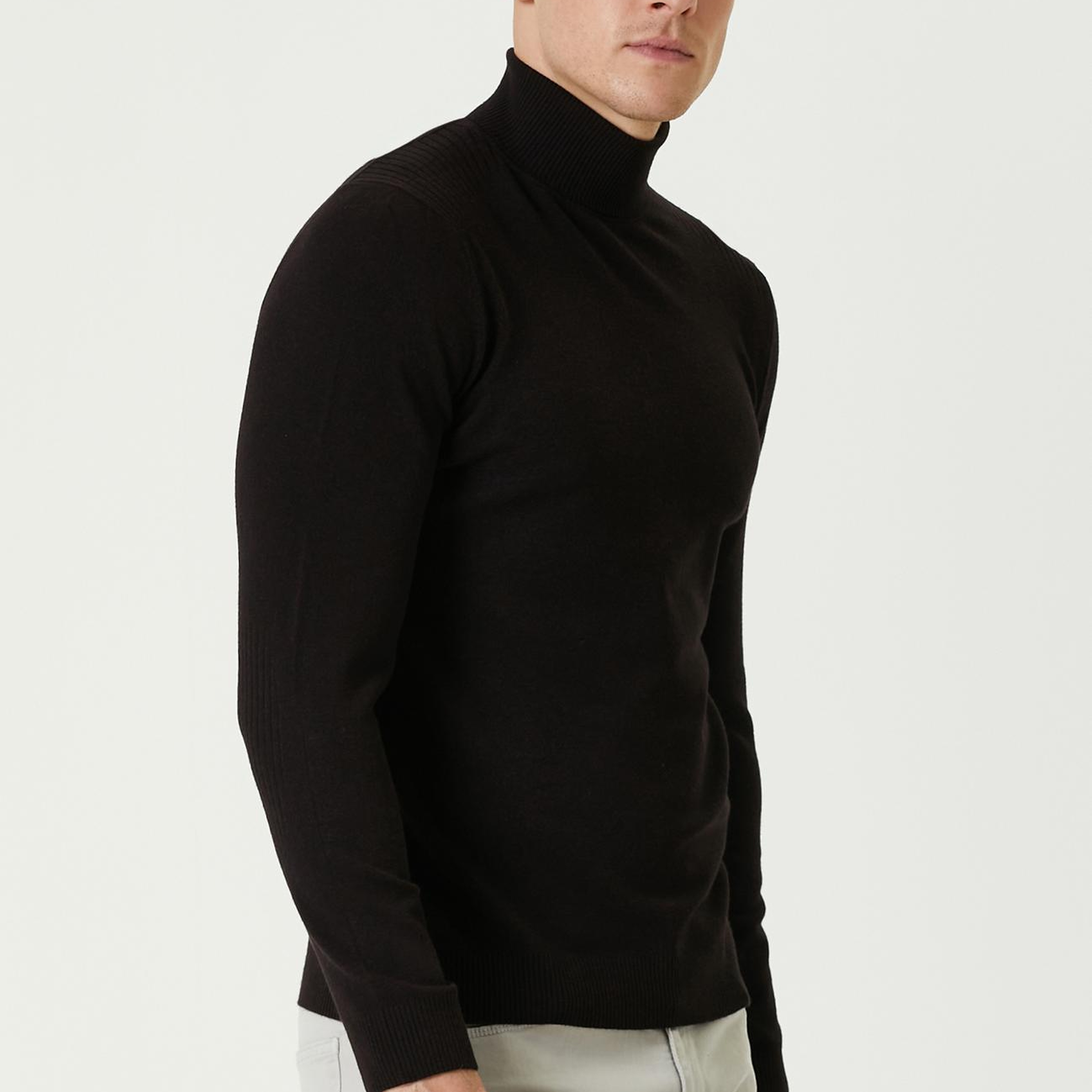 Network Erkek Bordo Balıkçı Yaka Triko Kazak