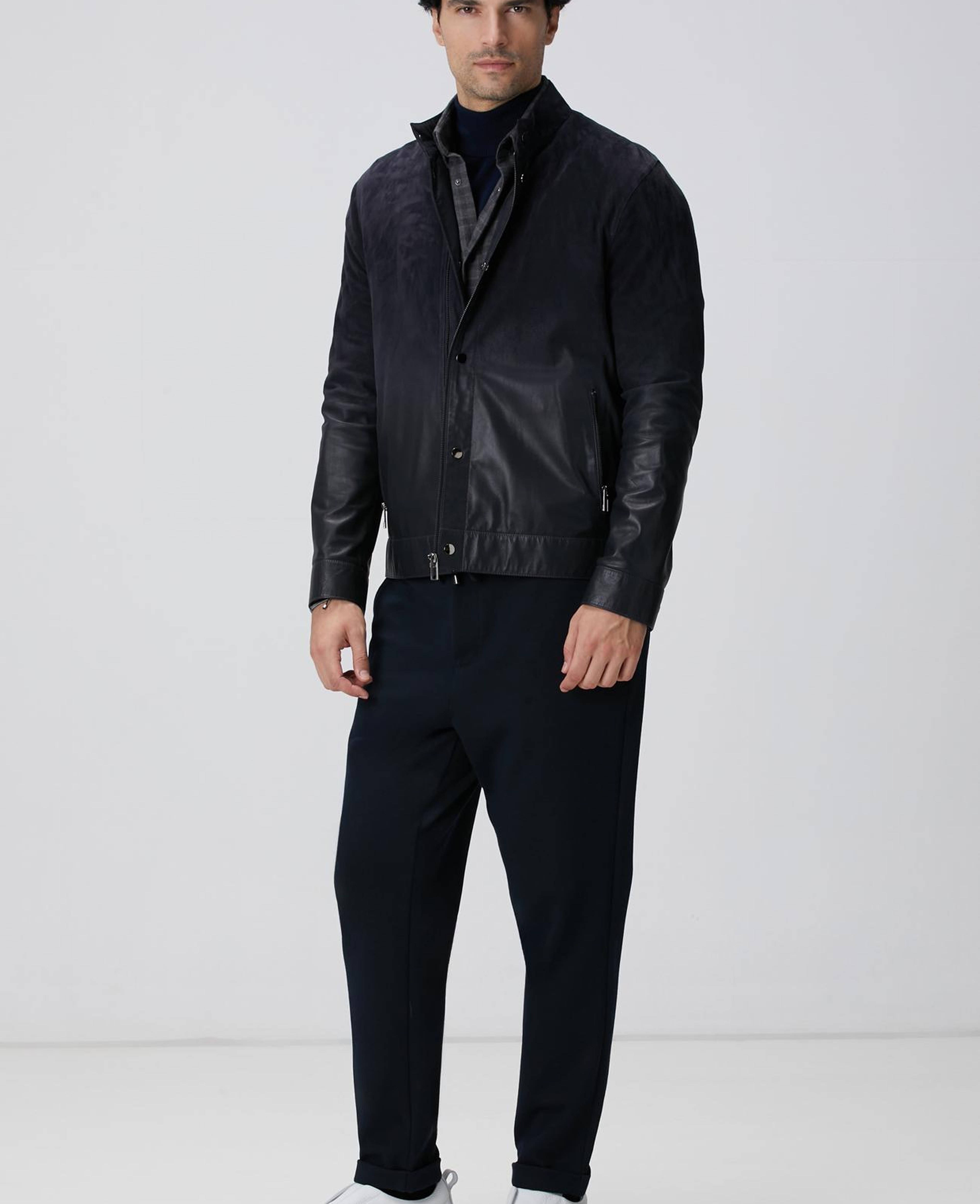 Network Erkek Lacivert Balıkçı Yaka Triko Kazak