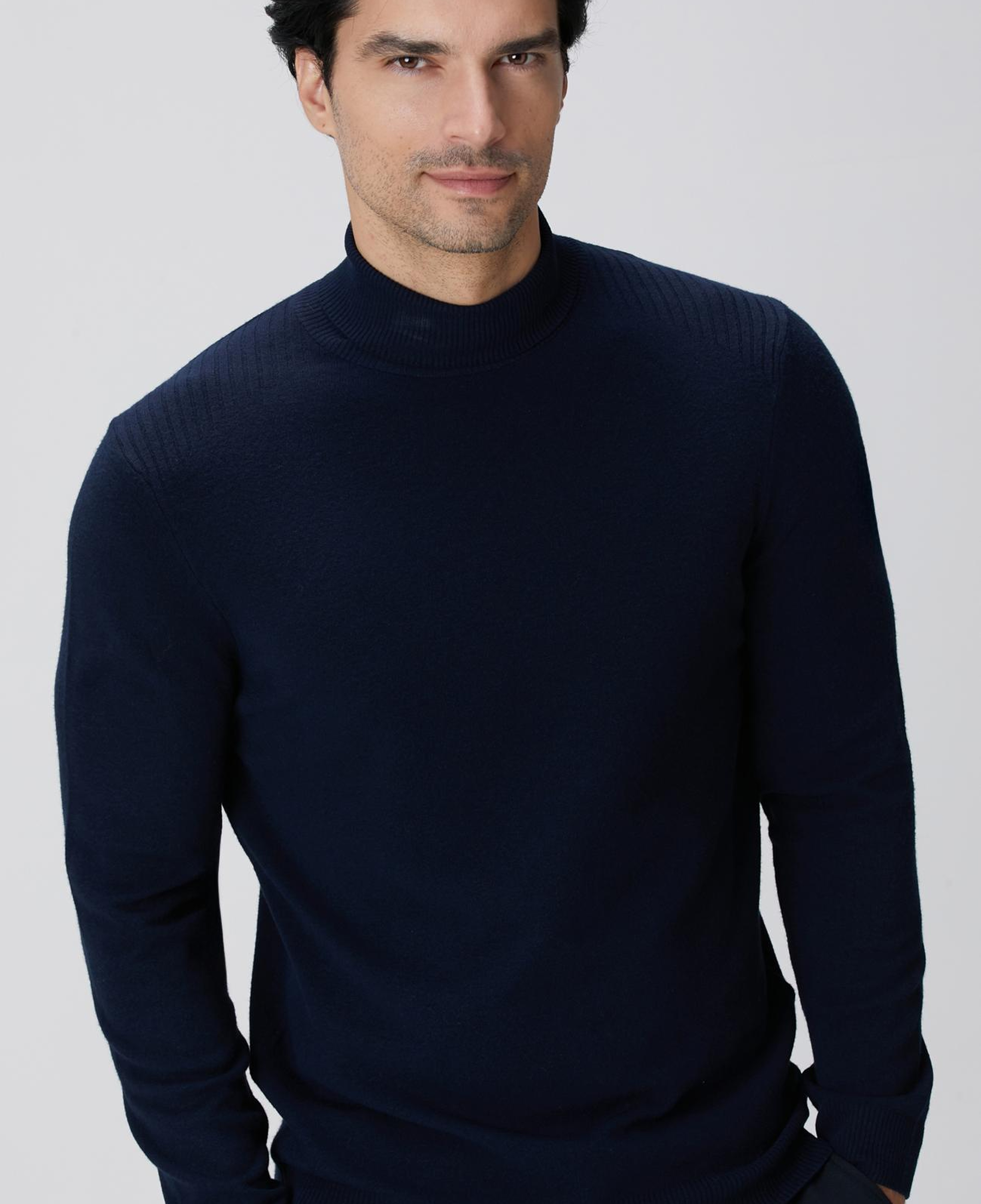 Network Erkek Lacivert Balıkçı Yaka Triko Kazak