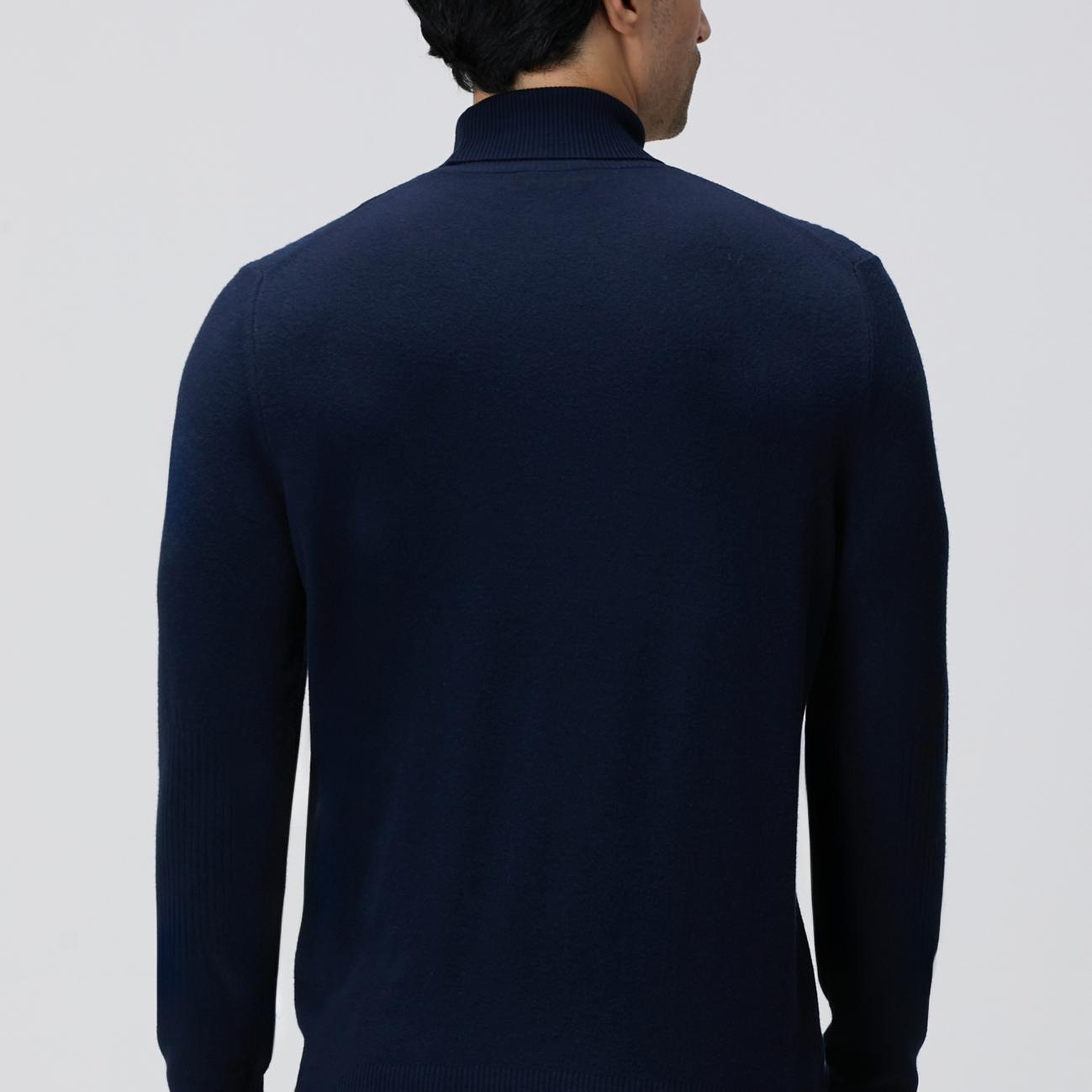 Network Erkek Lacivert Balıkçı Yaka Triko Kazak