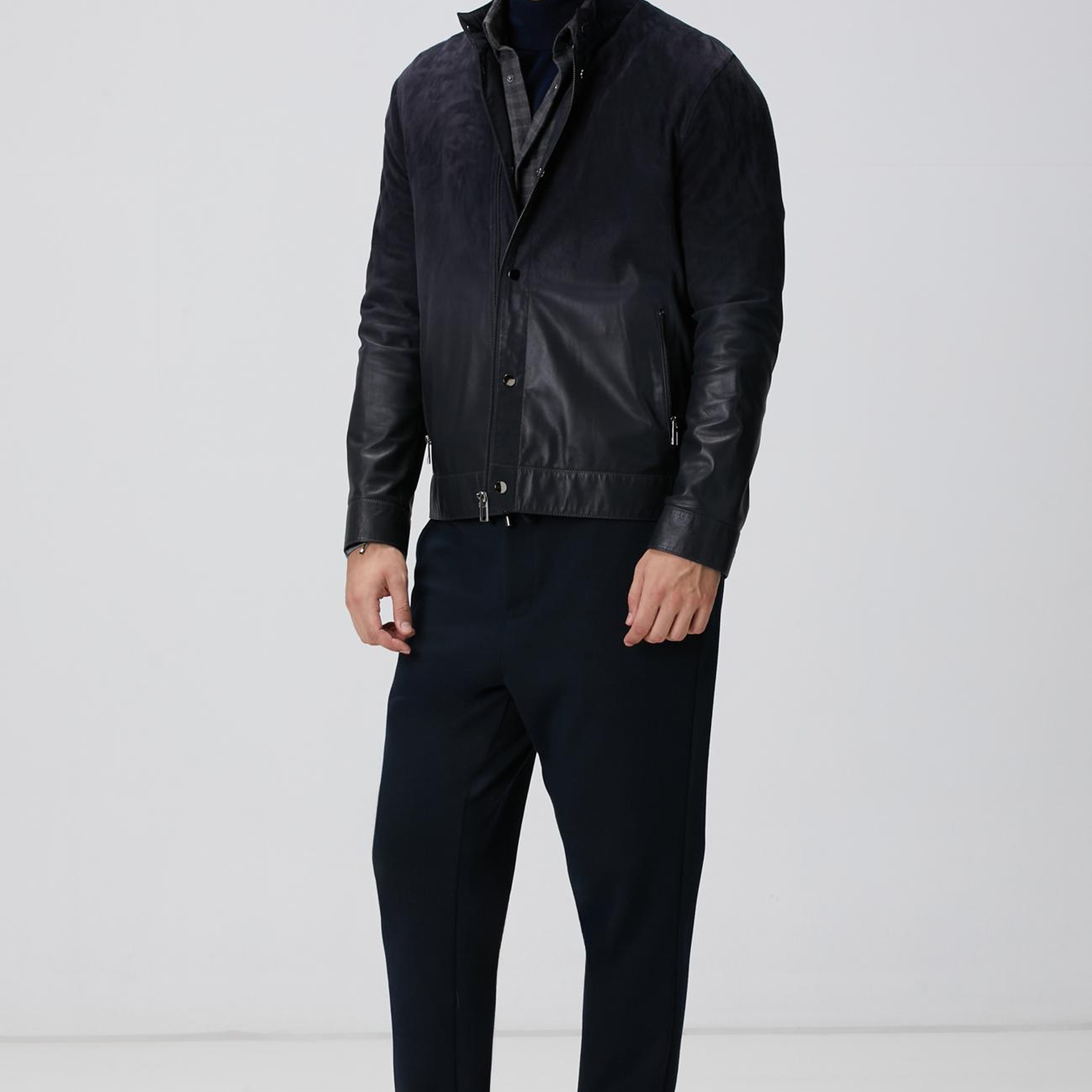 Network Erkek Lacivert Balıkçı Yaka Triko Kazak