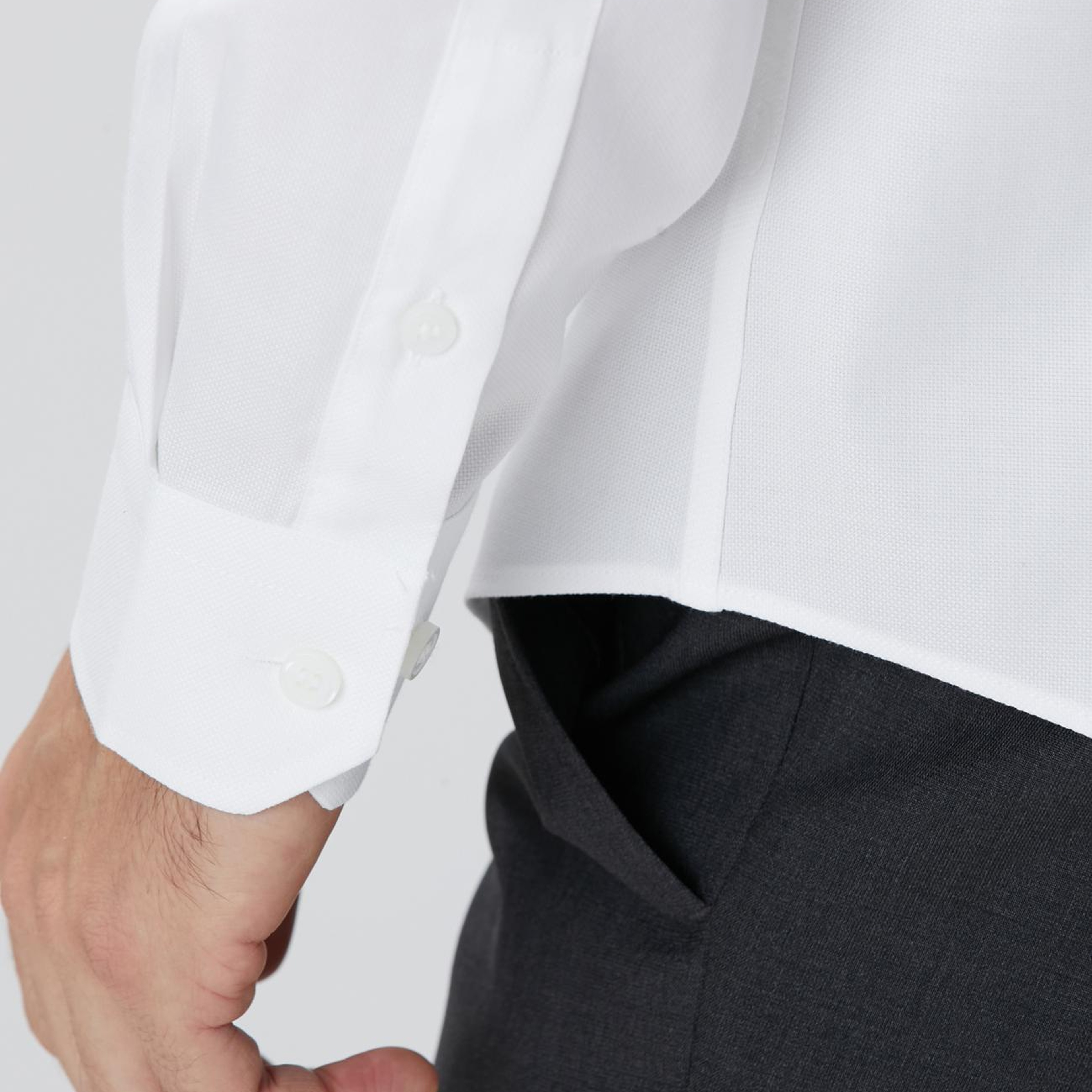 Network Erkek Beyaz Non-Iron Oxford Gömlek