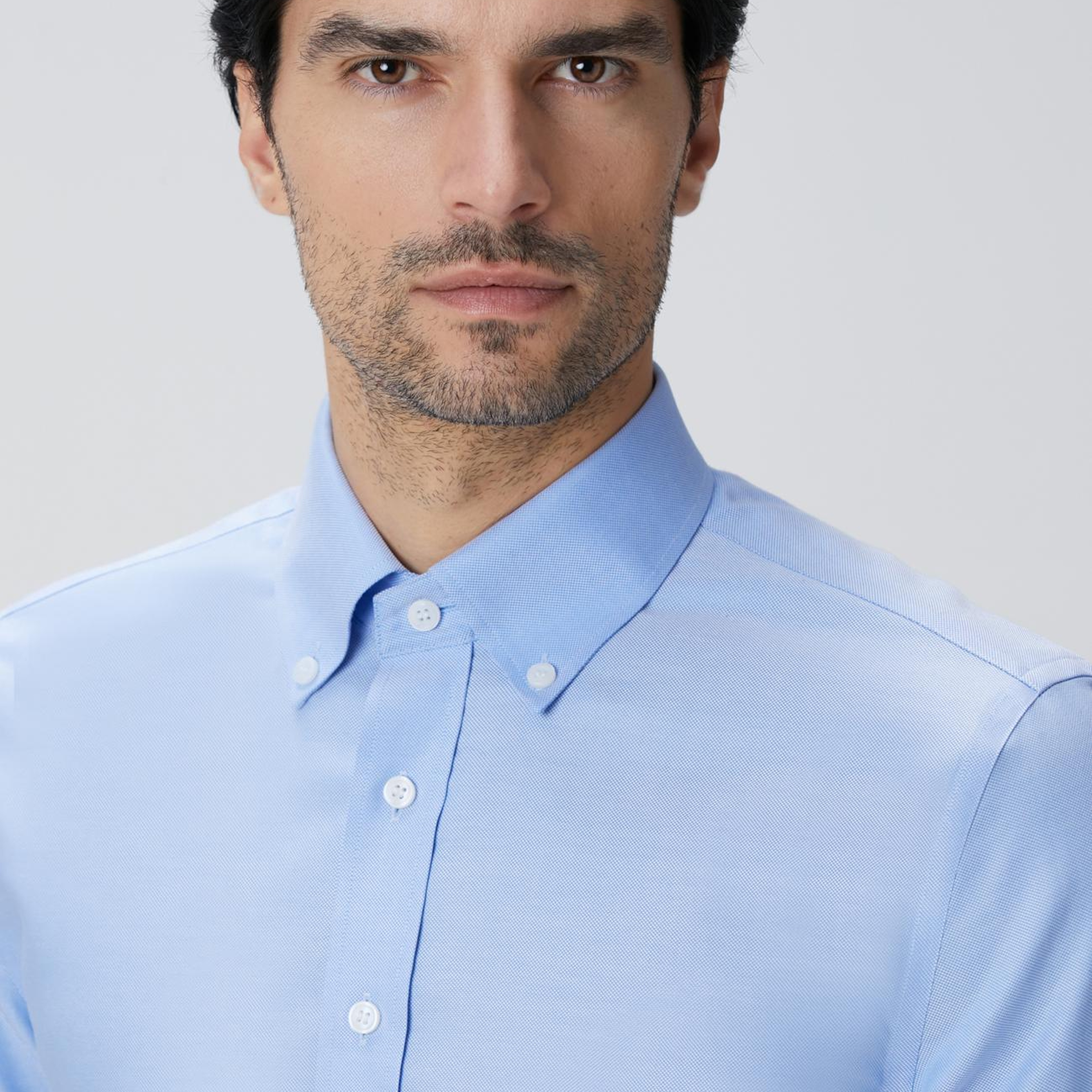 Network Erkek Mavi Non-Iron Oxford Gömlek