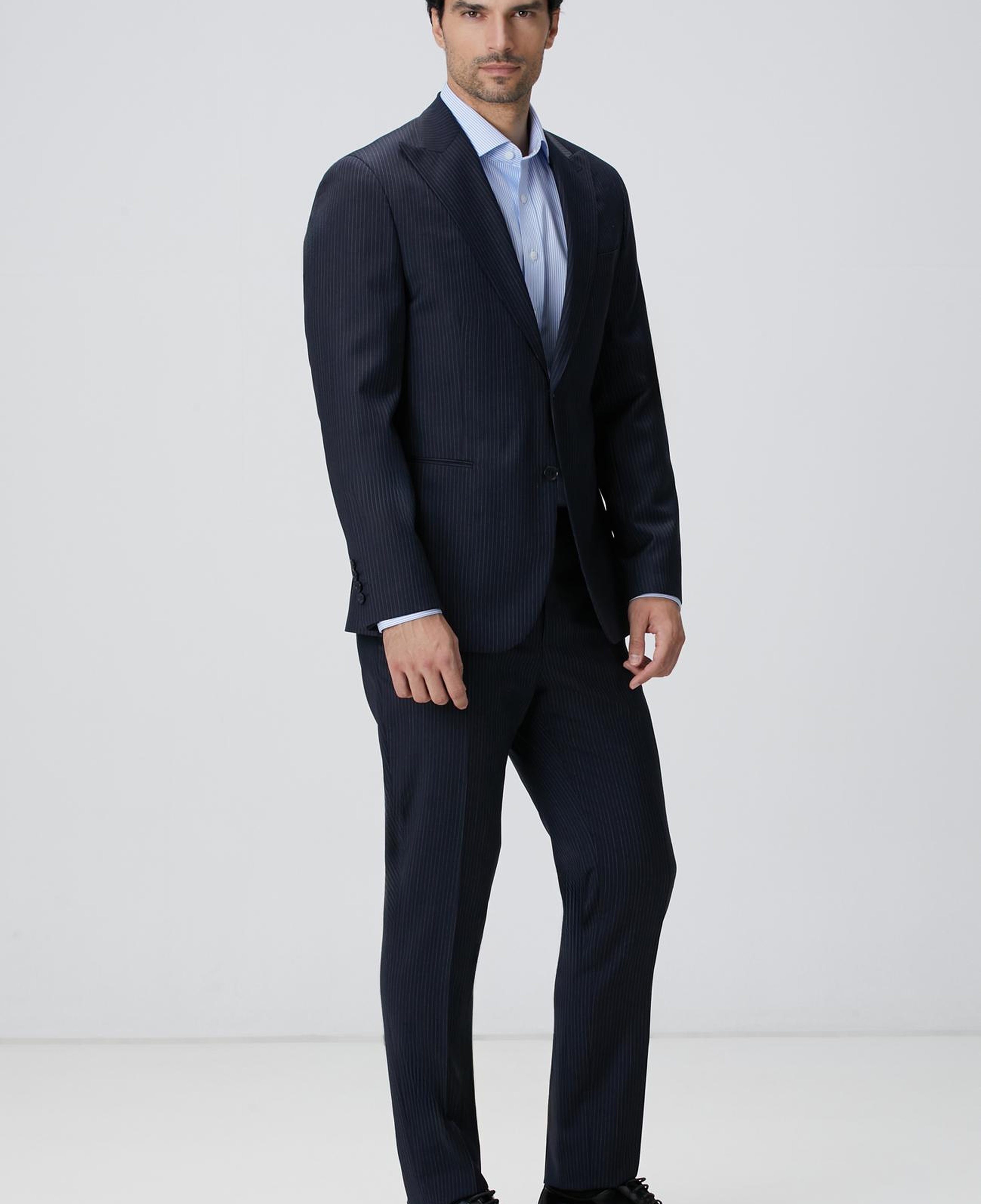 Network Erkek Açık Mavi Non-Iron Gömlek