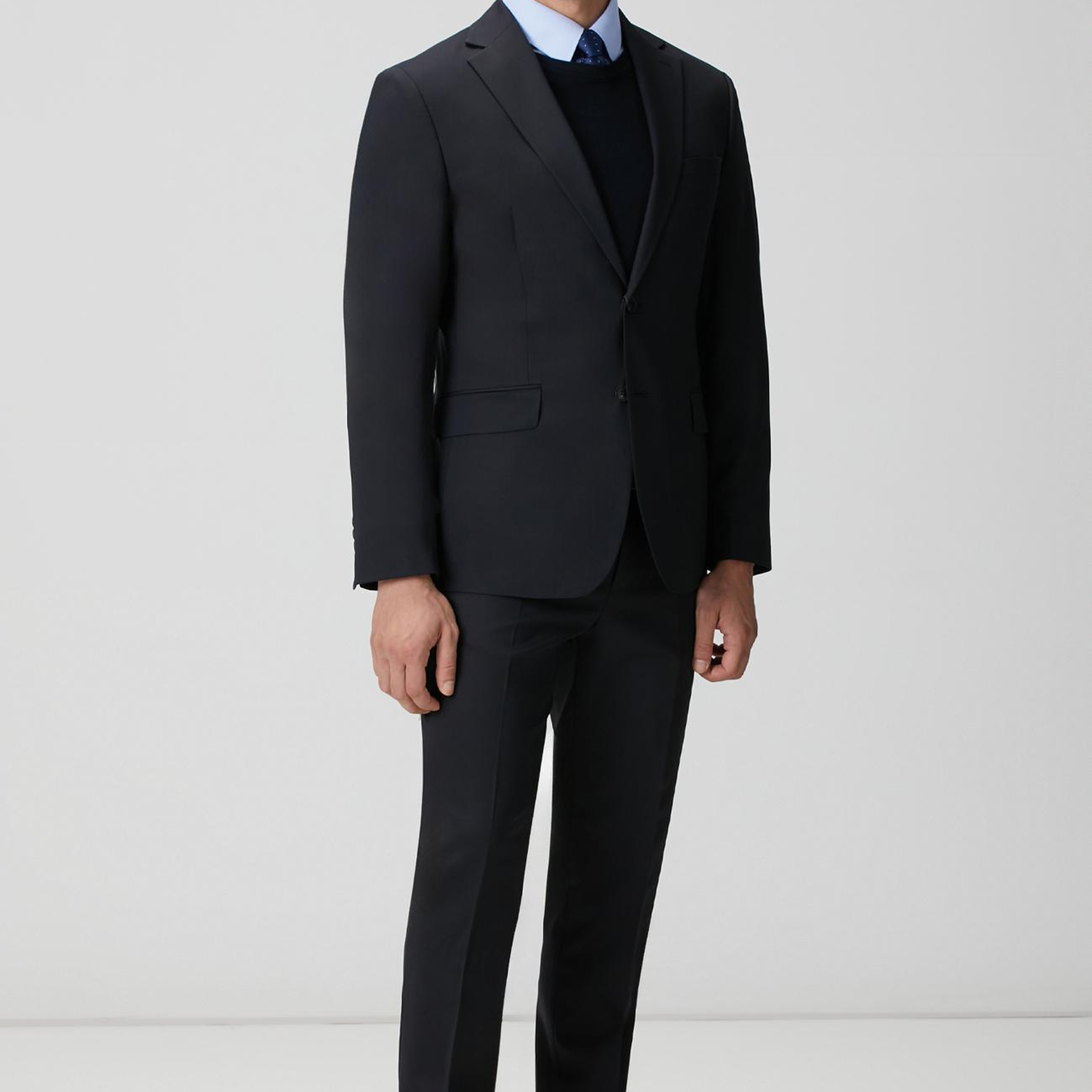 Network Erkek Non-Iron Mavi Balıksırtı Desenli Gömlek