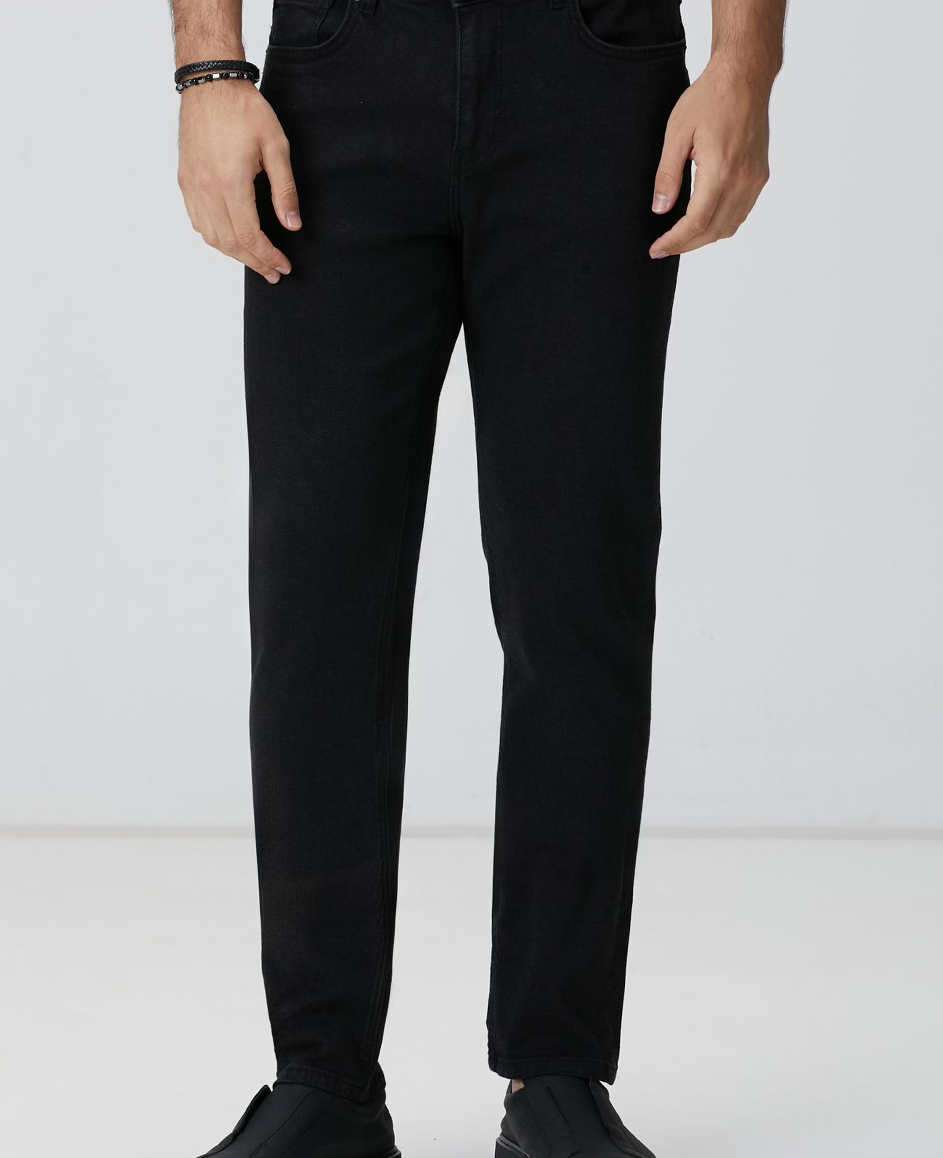 Network Erkek Siyah Denim Pantolon