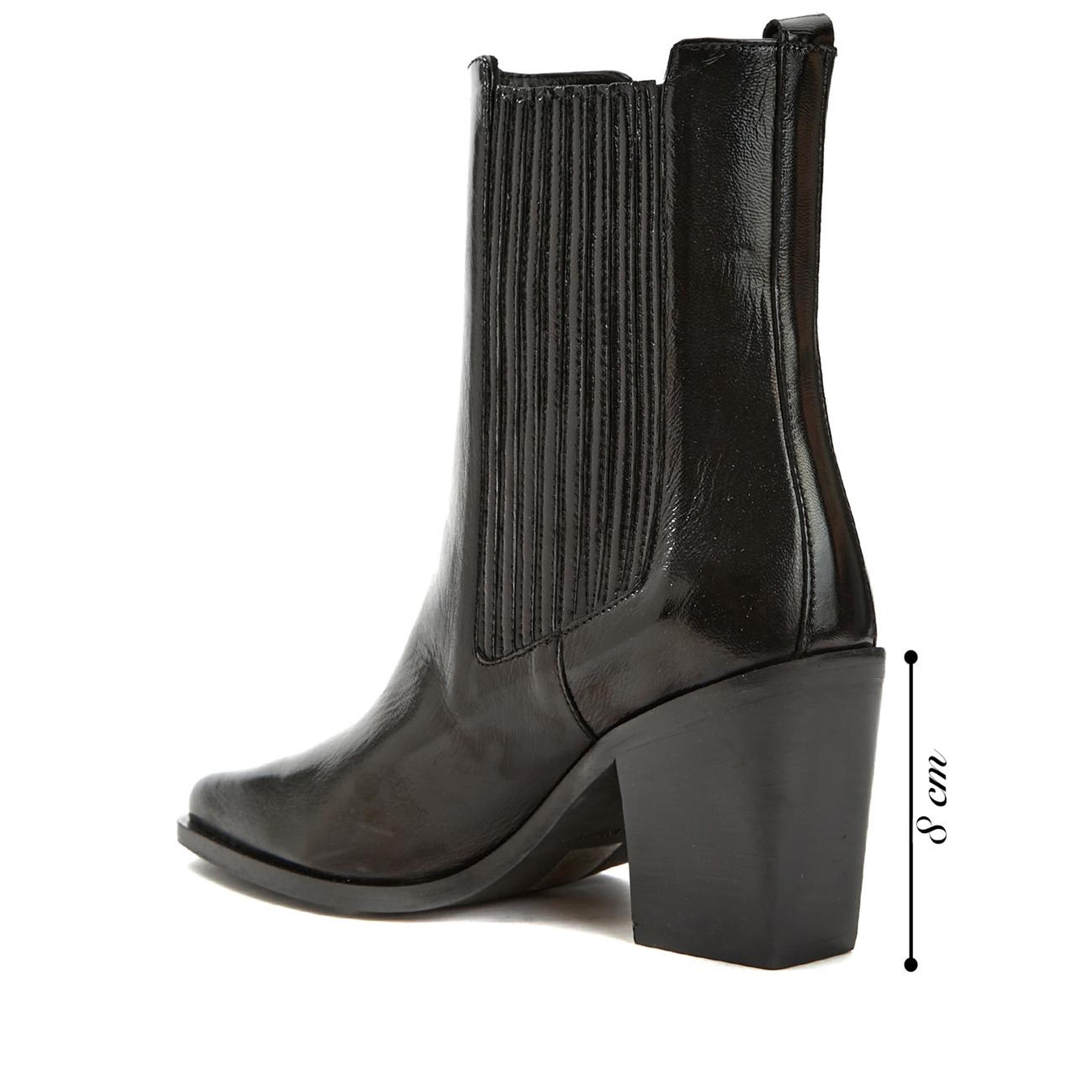 Network Kadın Siyah Deri Bot