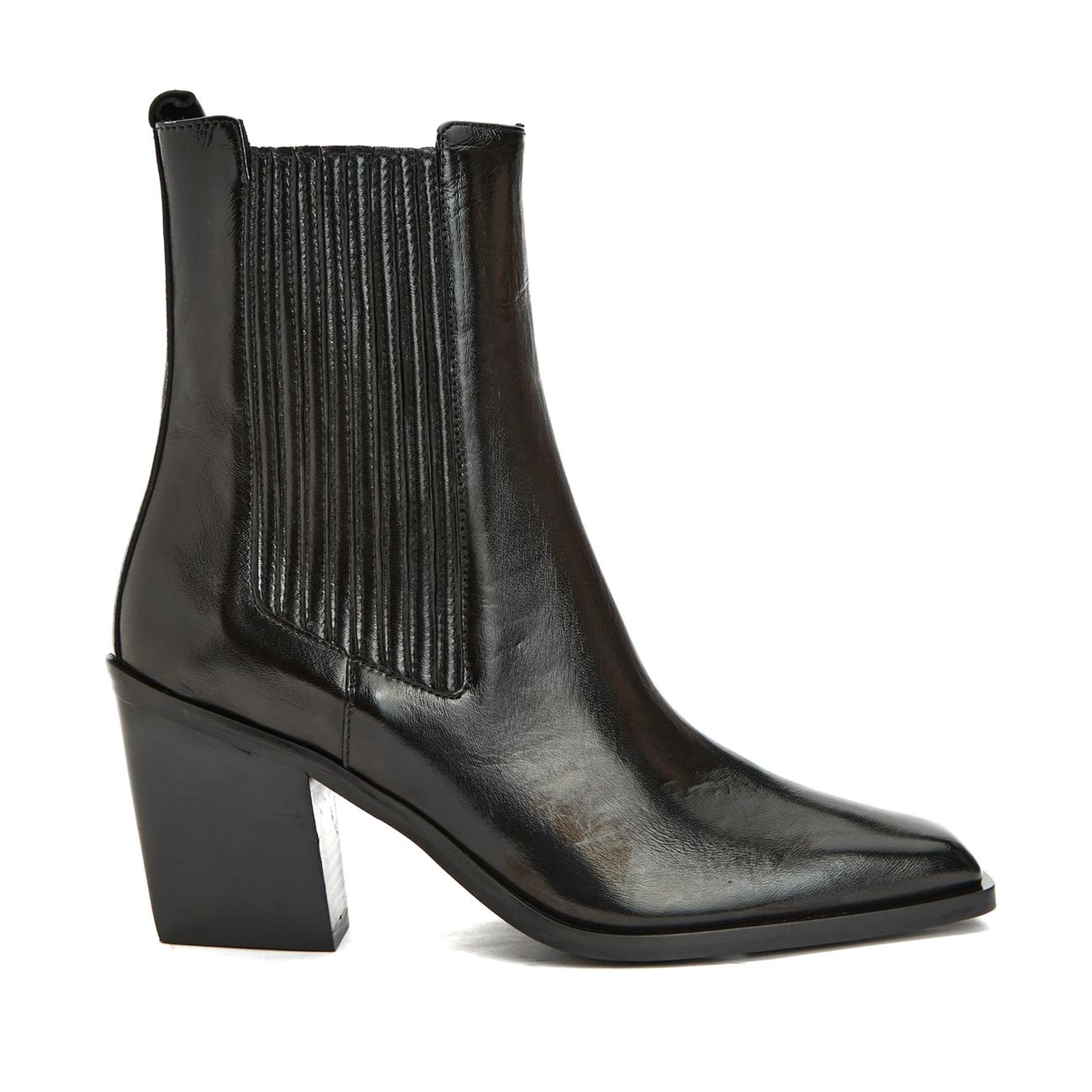 Network Kadın Siyah Deri Bot