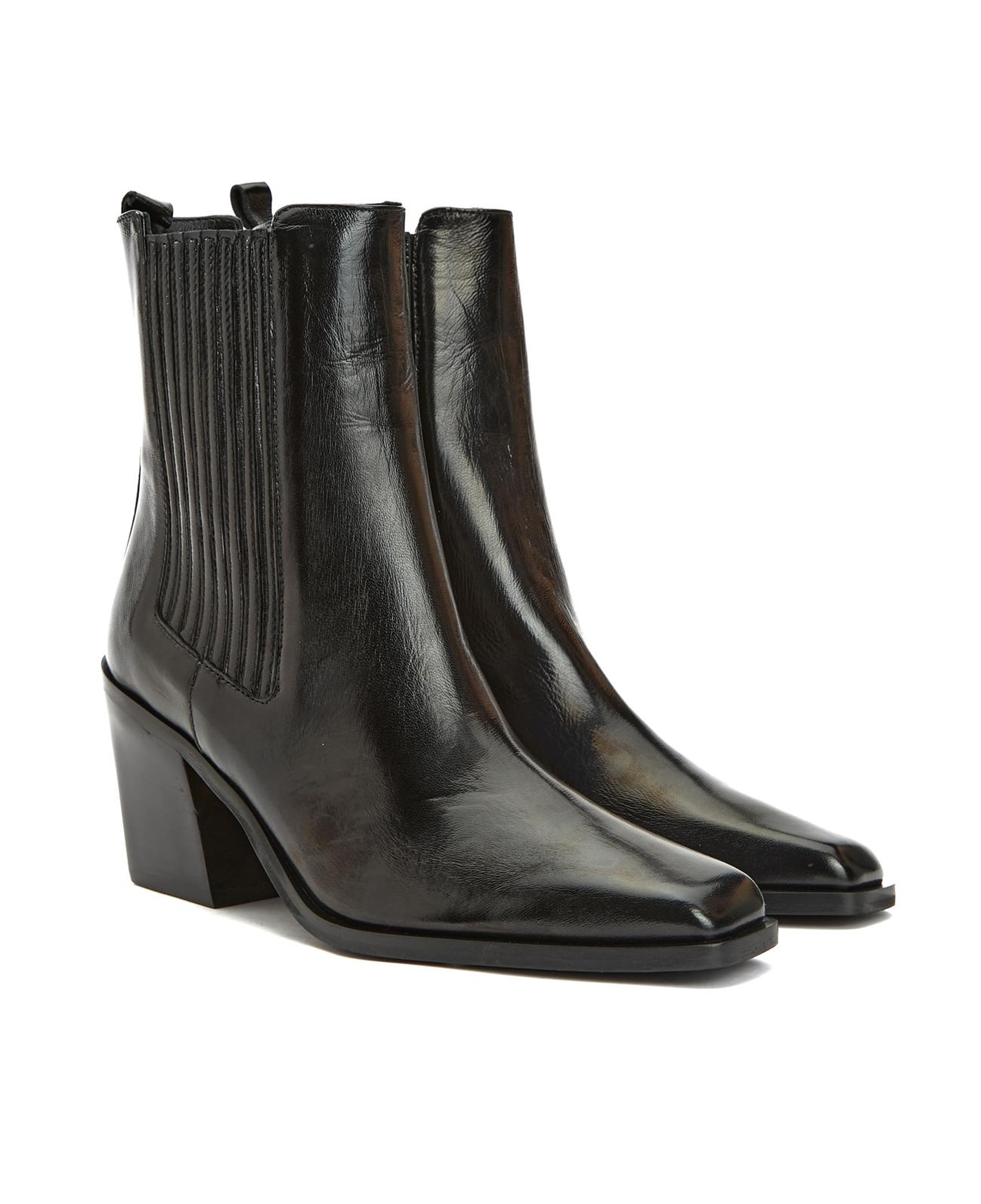 Network Kadın Siyah Deri Bot