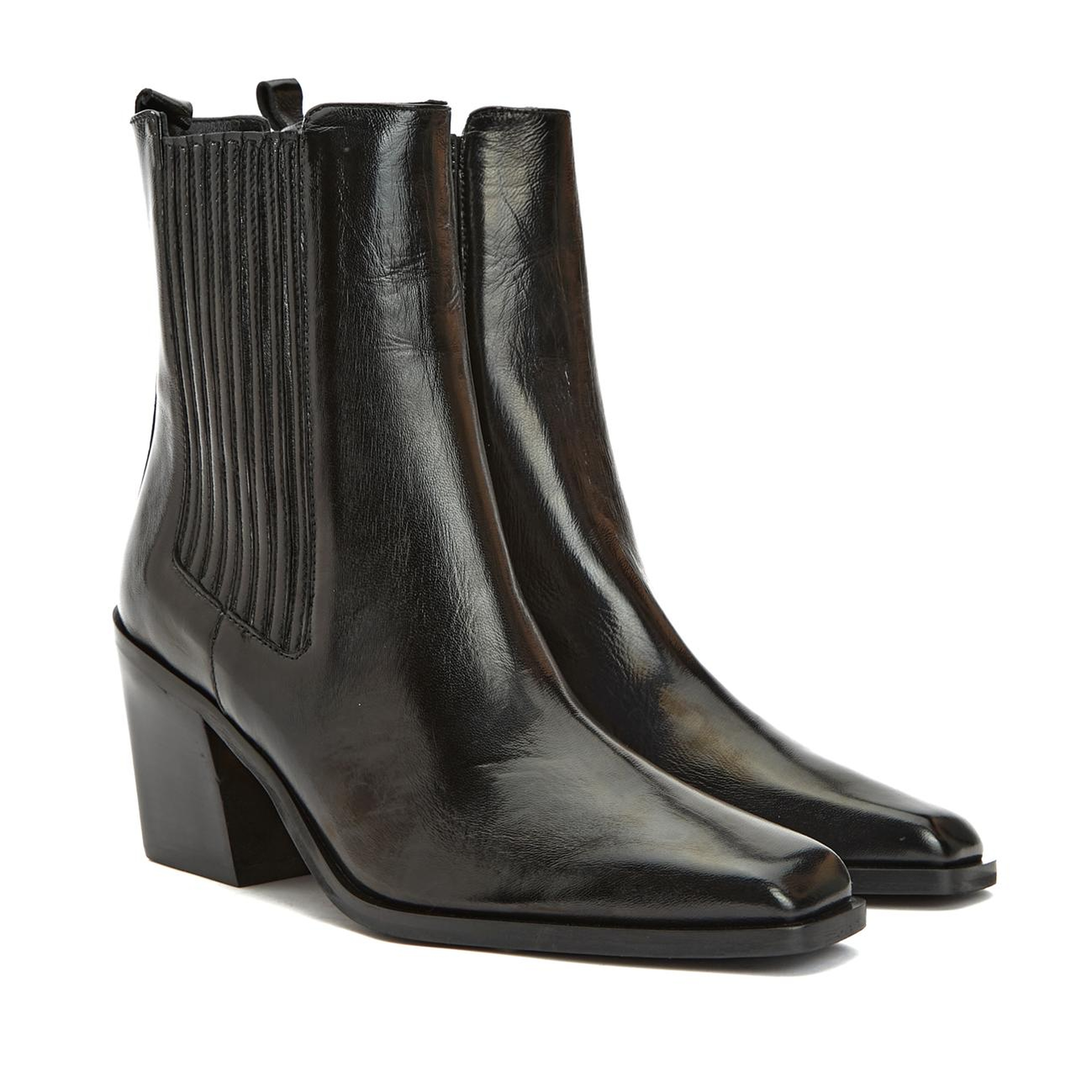 Network Kadın Siyah Deri Bot