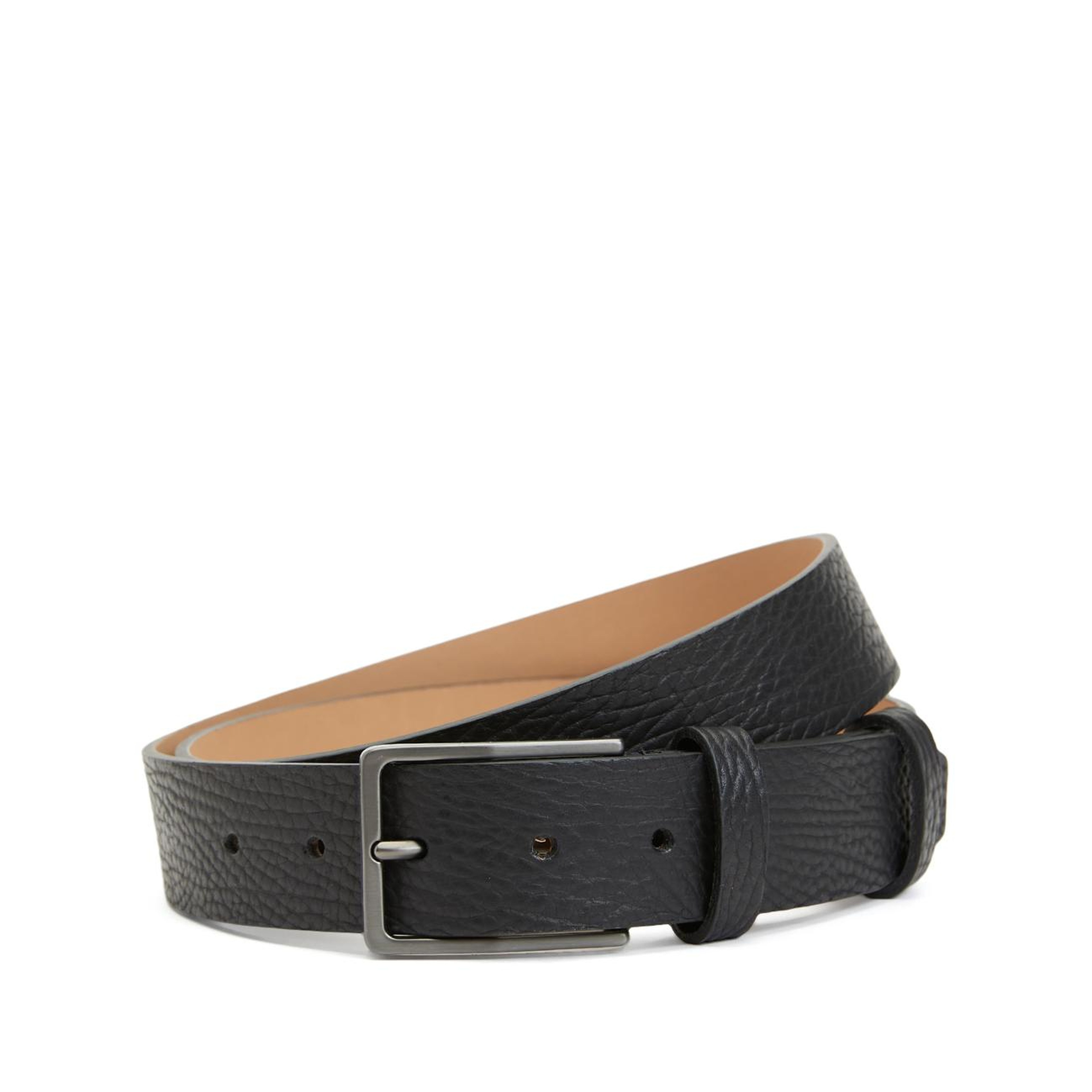 Network Erkek Siyah Deri Kemer