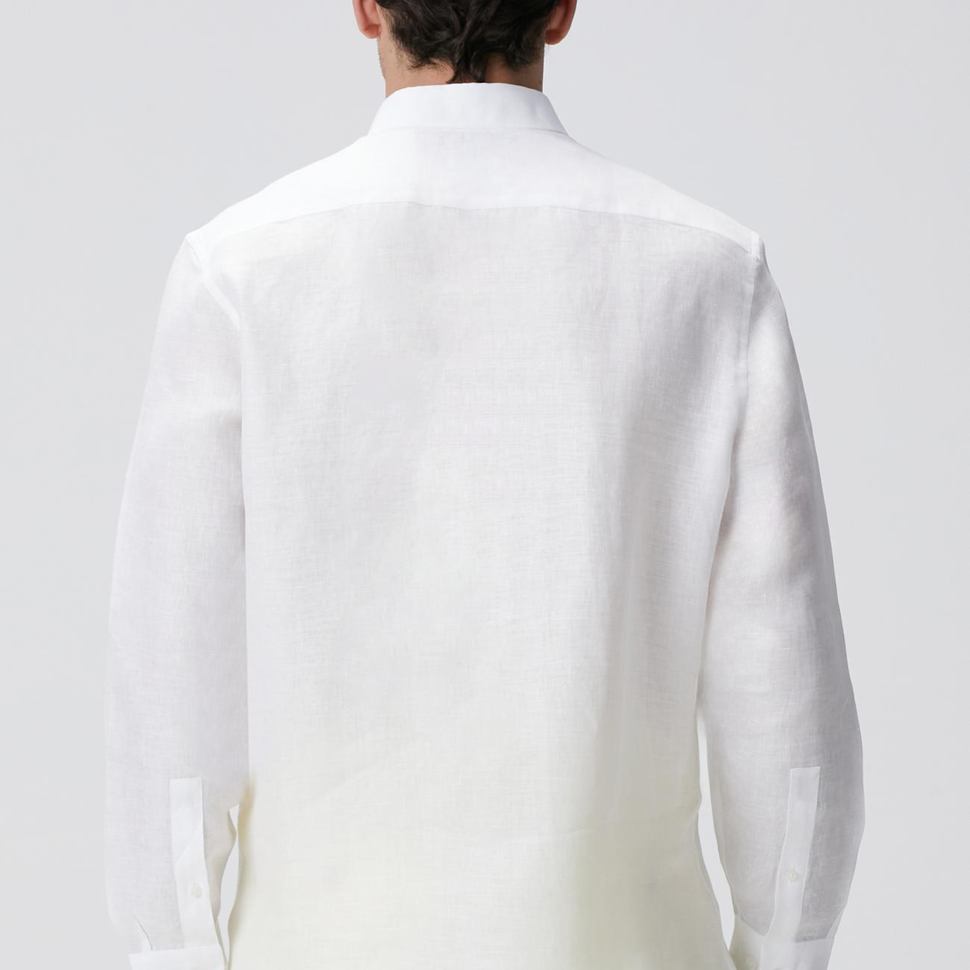 Network Erkek Beyaz Keten Gömlek