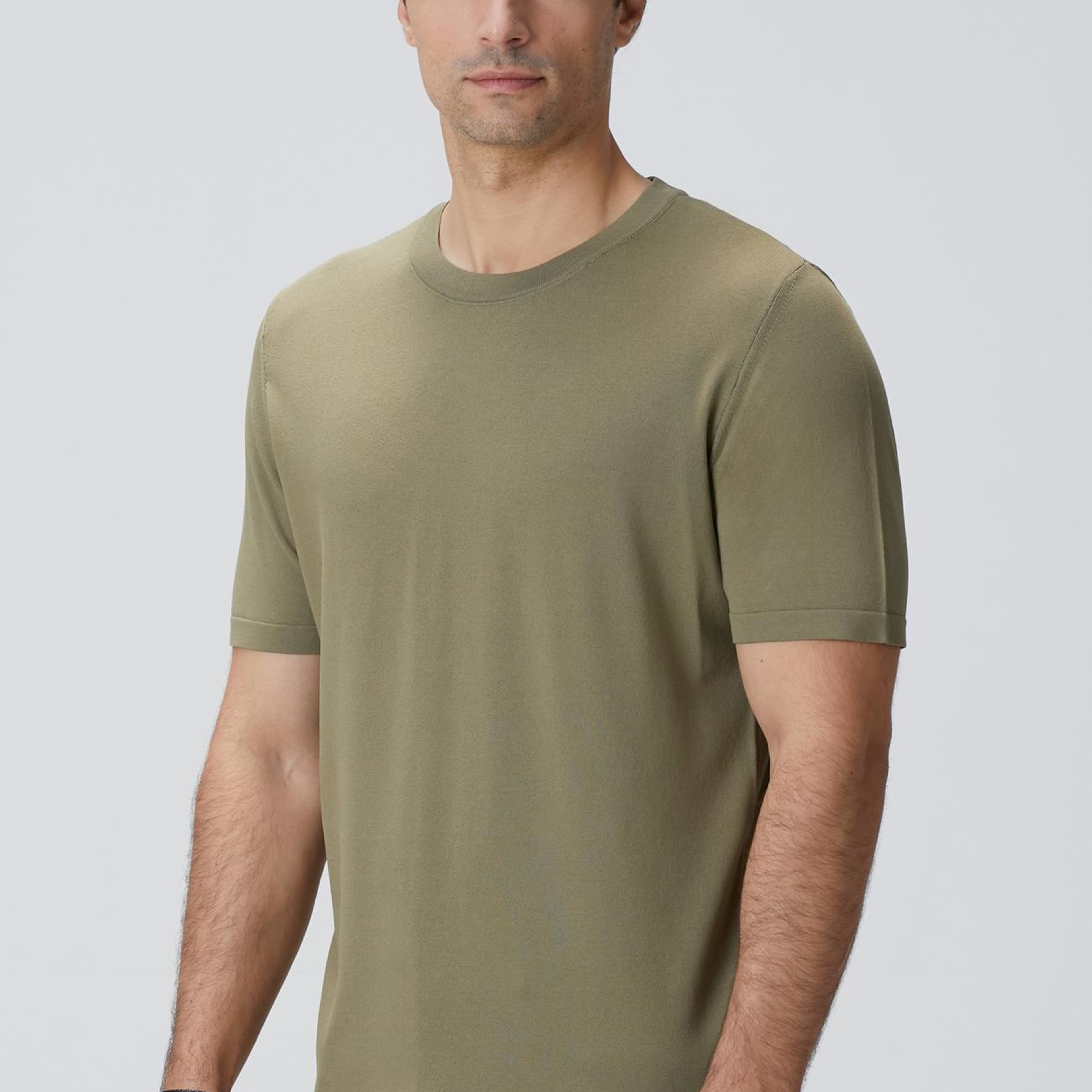 Network Erkek Haki Triko Kazak