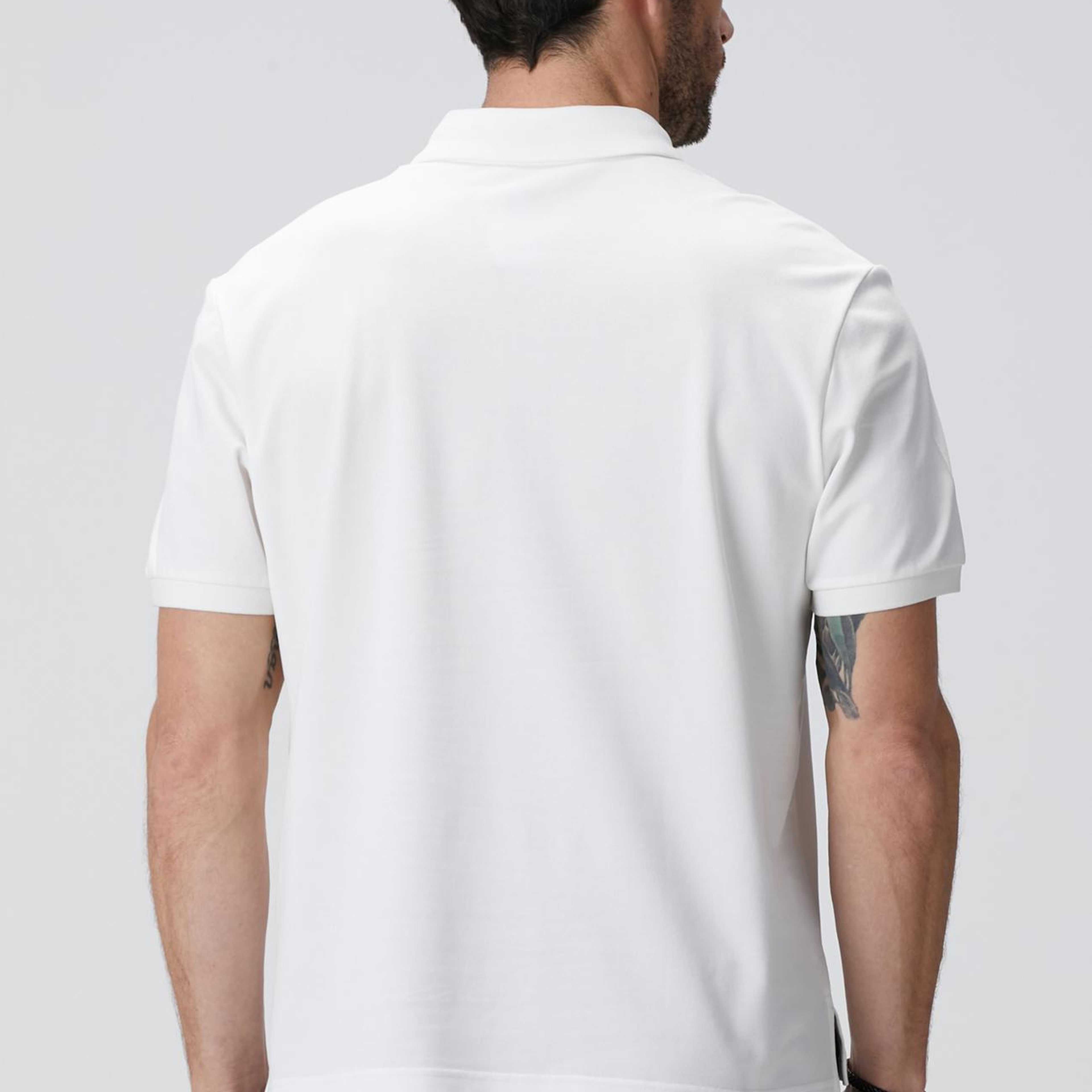 Network Erkek N-Tech Beyaz Polo Yaka T-shirt