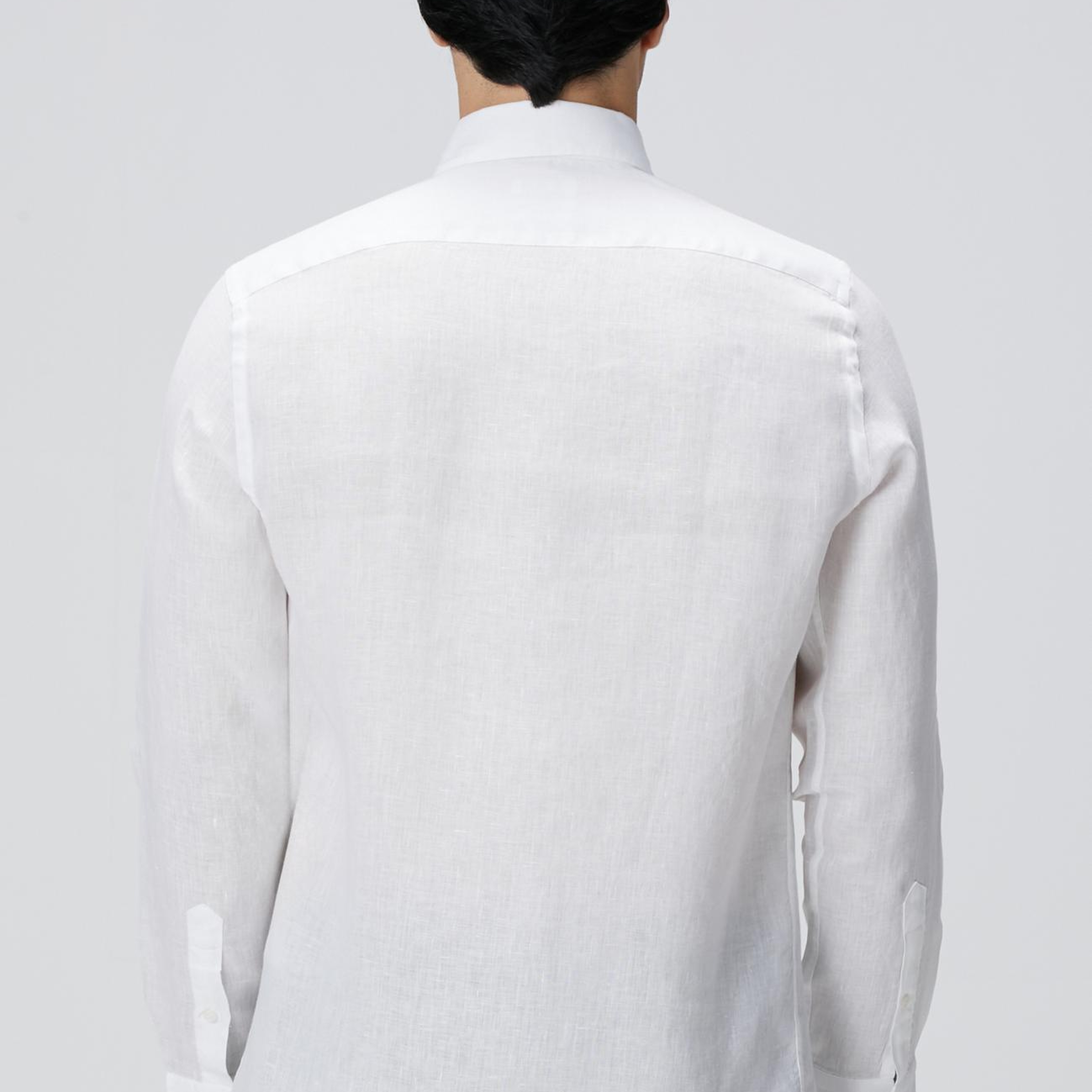 Network Erkek Beyaz Keten Gömlek