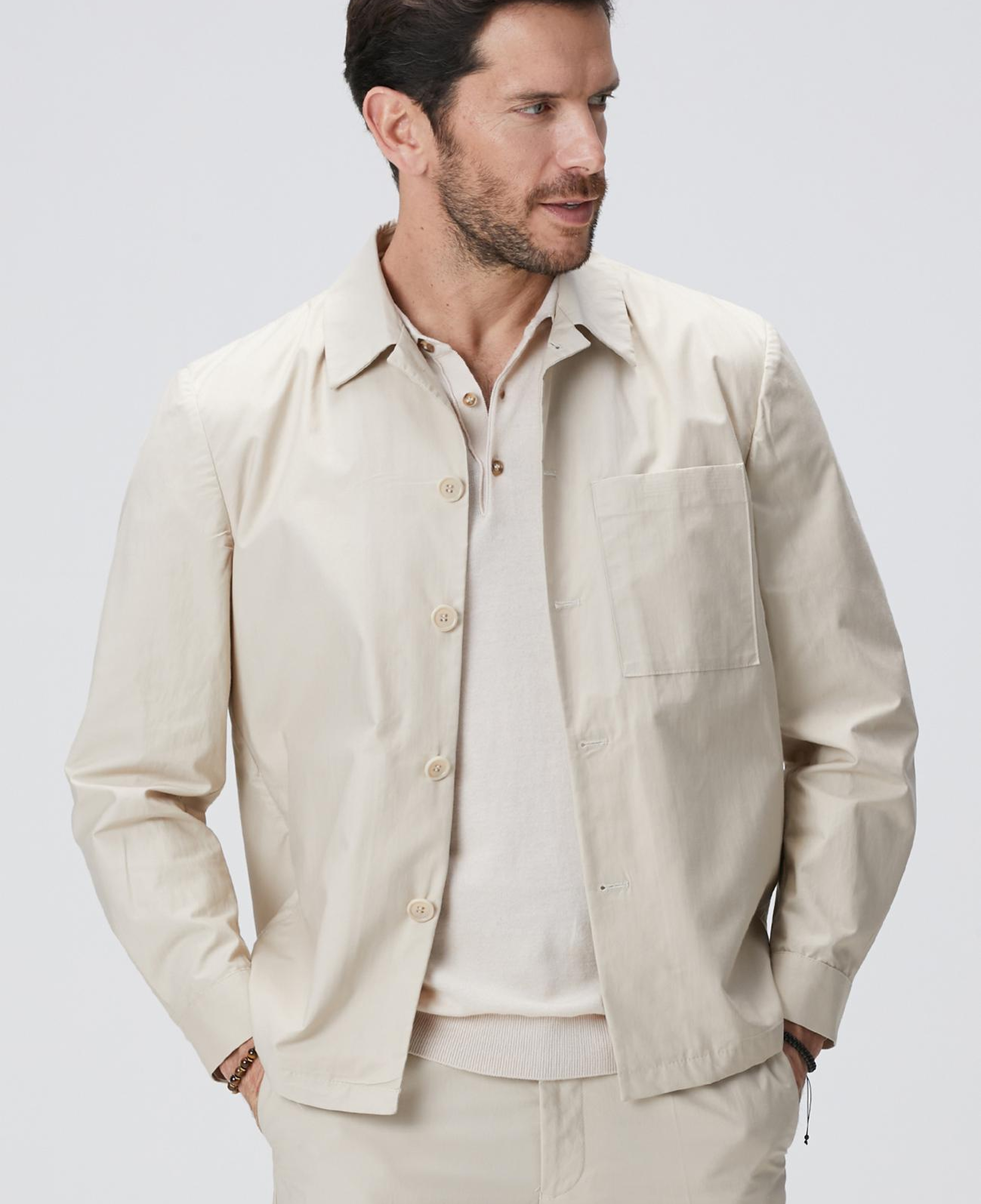 Network Erkek Bej Dış Gömlek