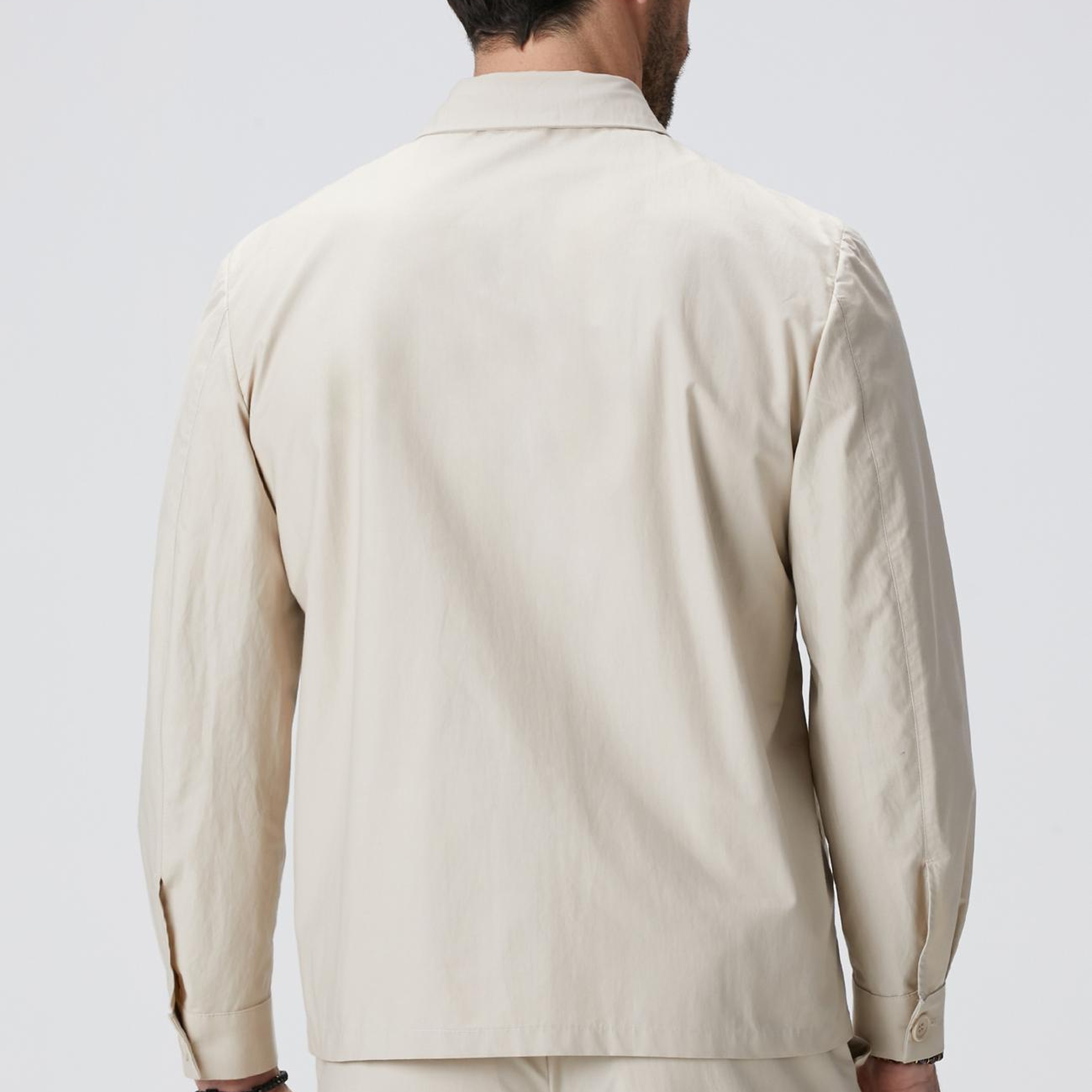 Network Erkek Bej Dış Gömlek