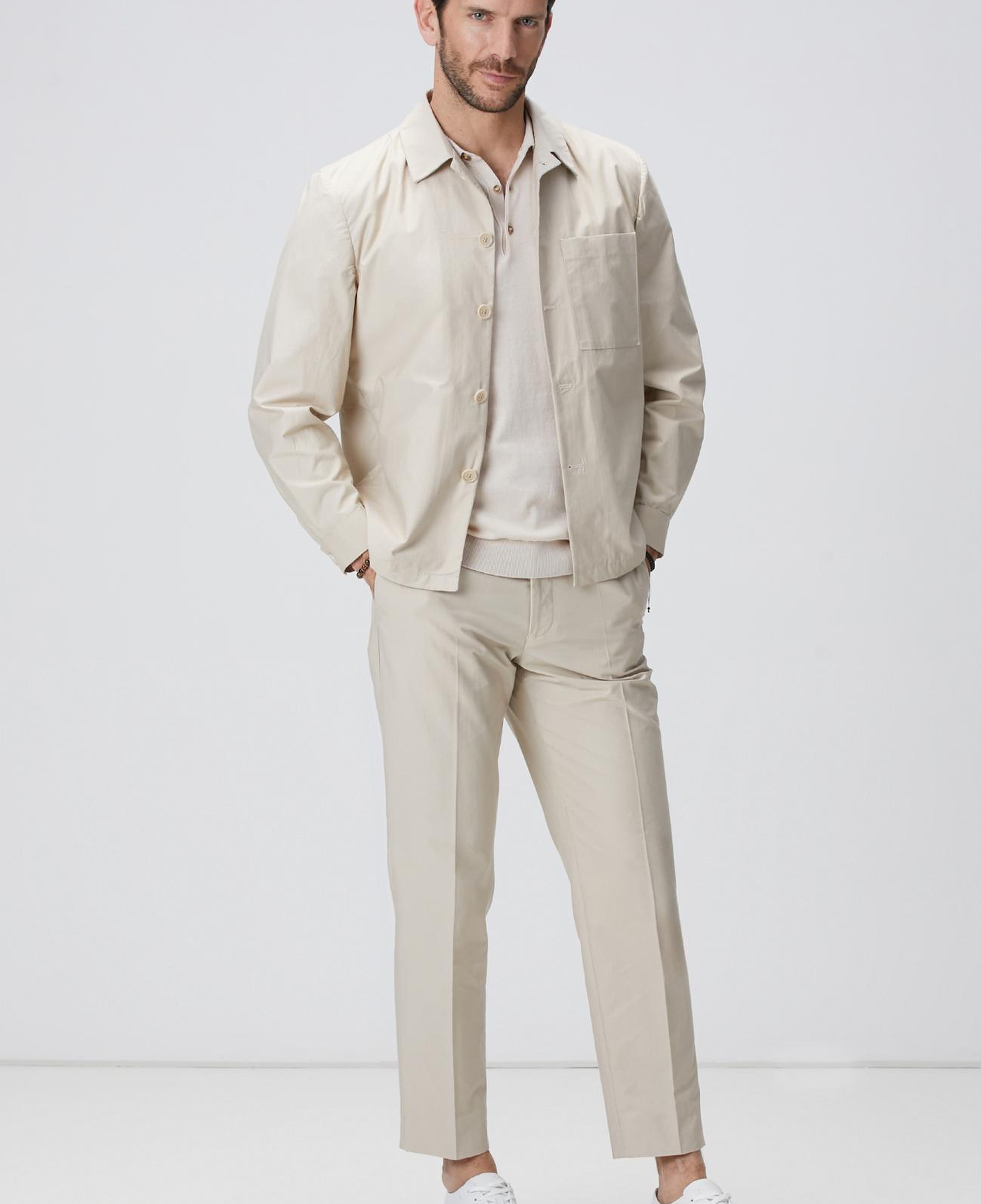 Network Erkek Bej Dış Gömlek