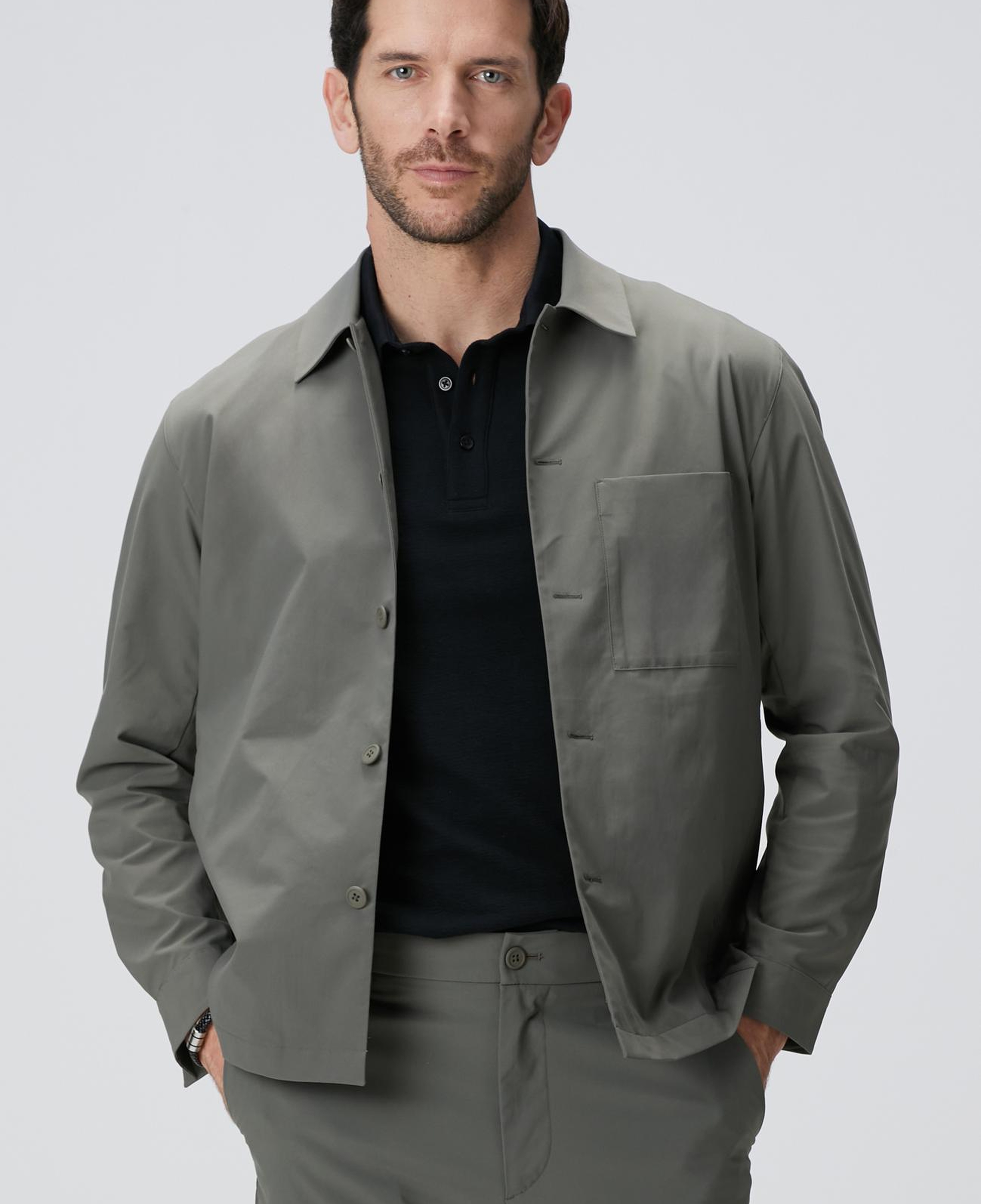 Network Erkek Haki Dış Gömlek