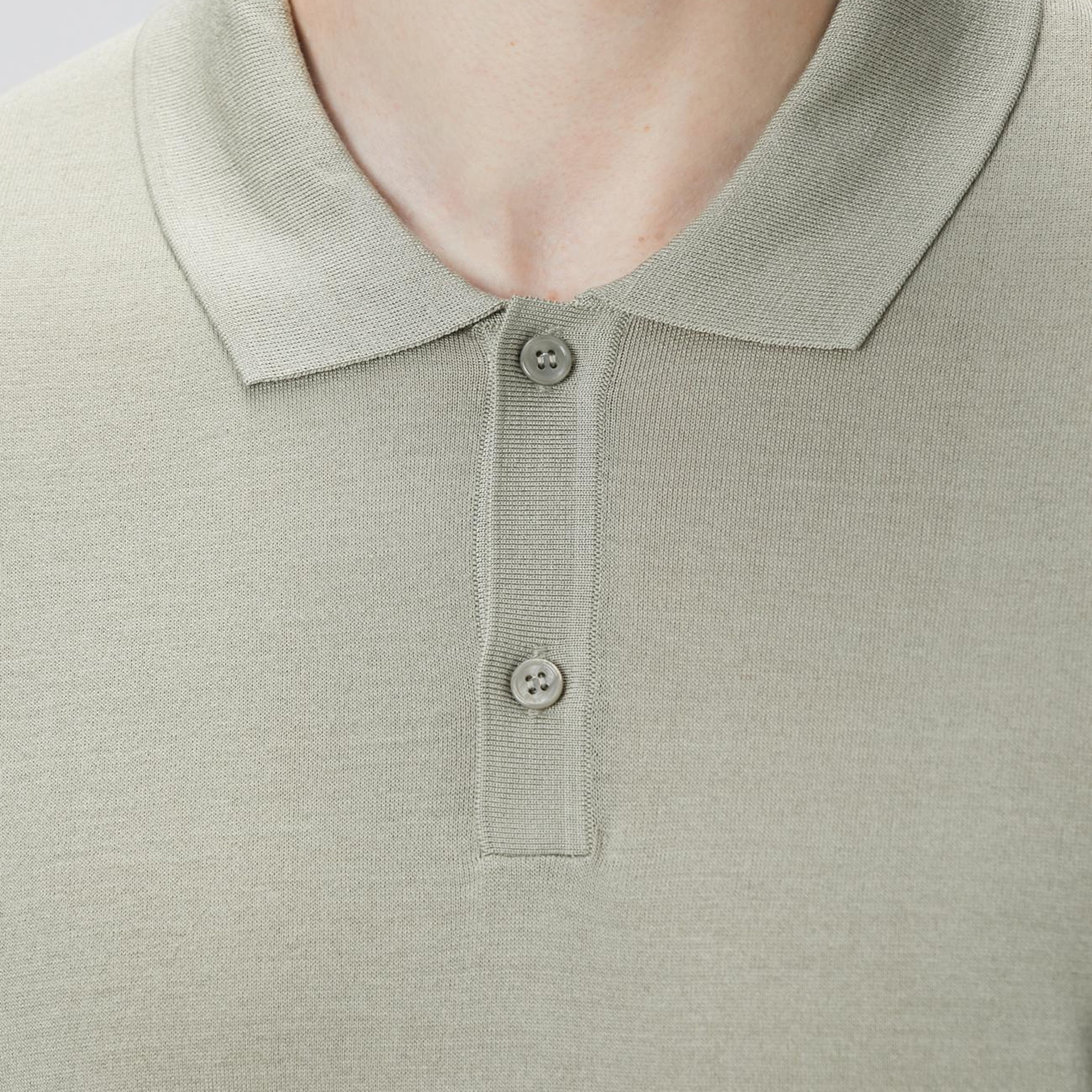 Network Erkek Limited Haki İpek Karışımlı Triko Kazak