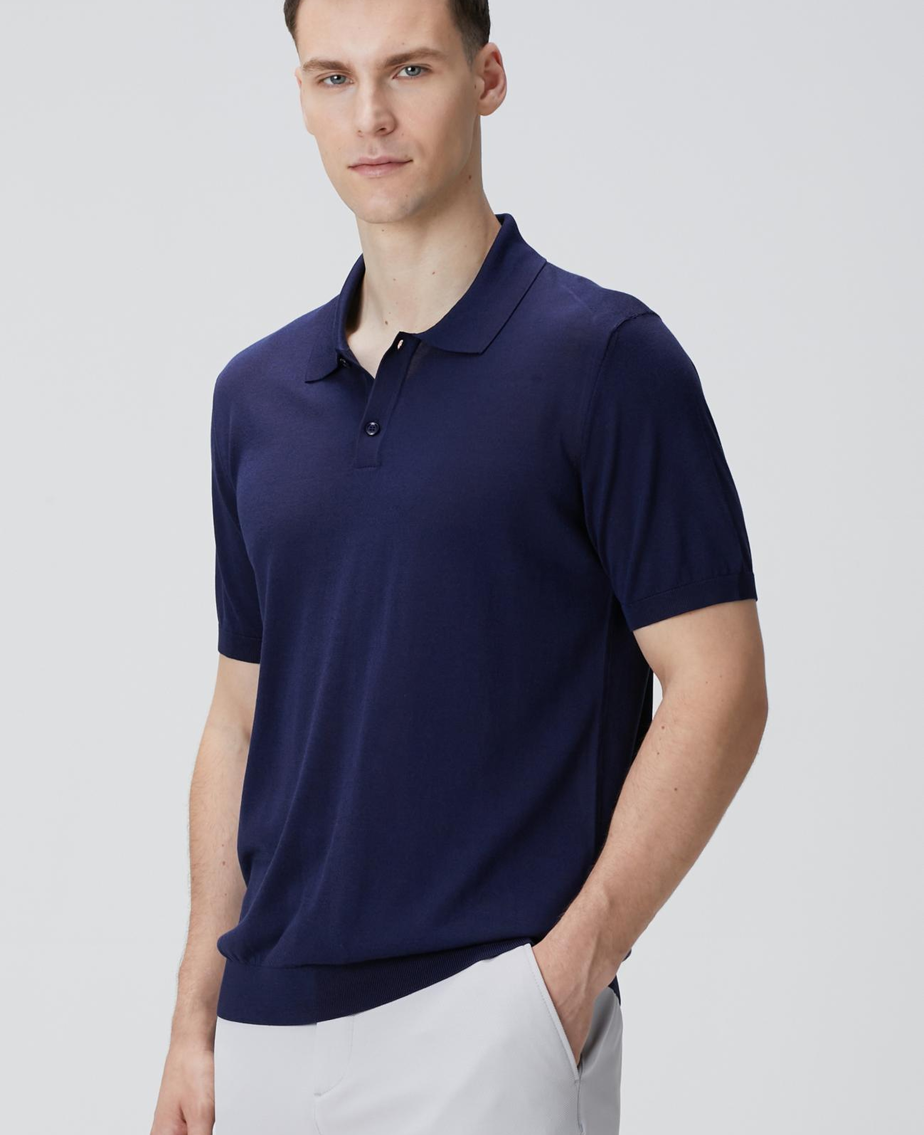 Network Erkek Limited Lacivert İpek Karışımlı Triko Kazak