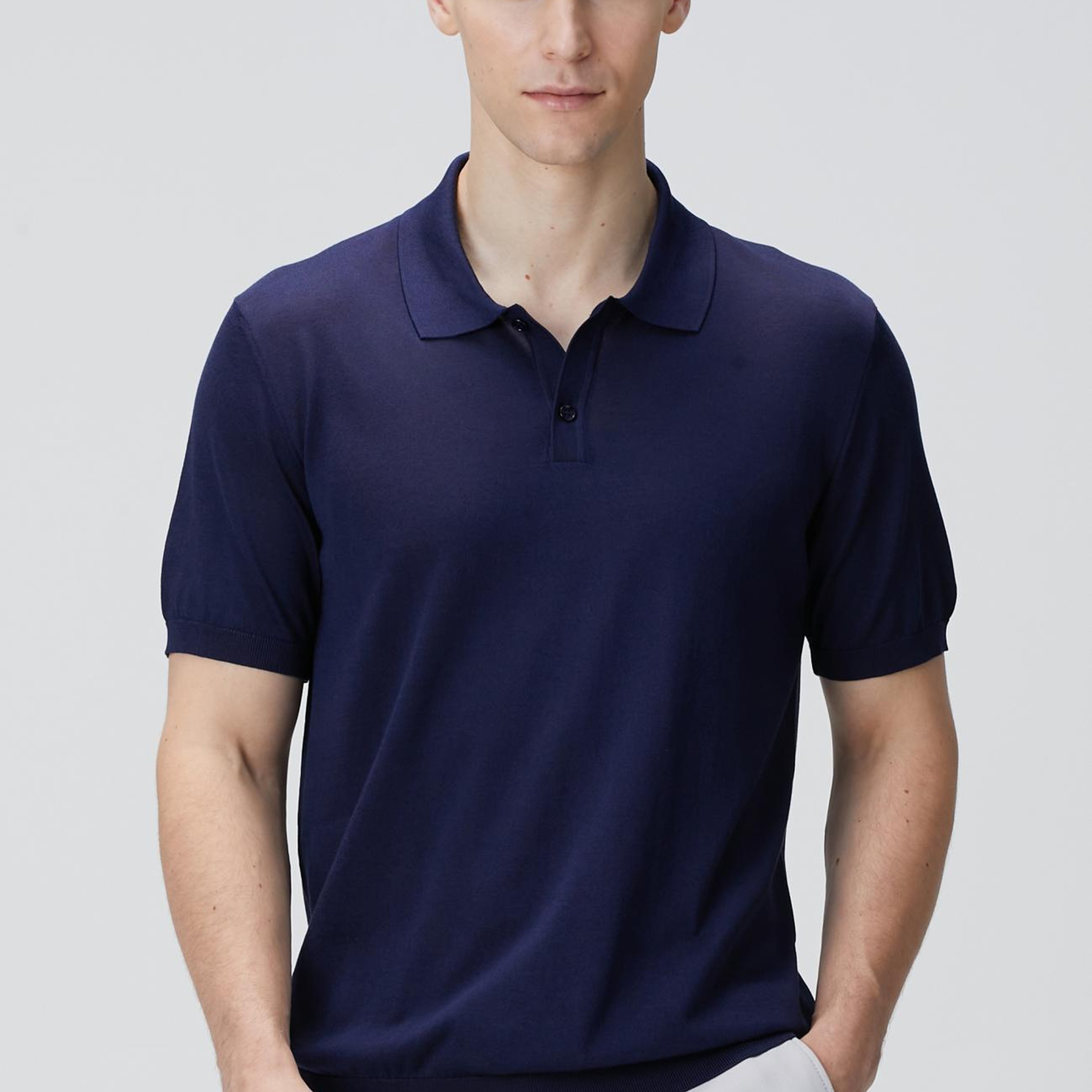 Network Erkek Limited Lacivert İpek Karışımlı Triko Kazak