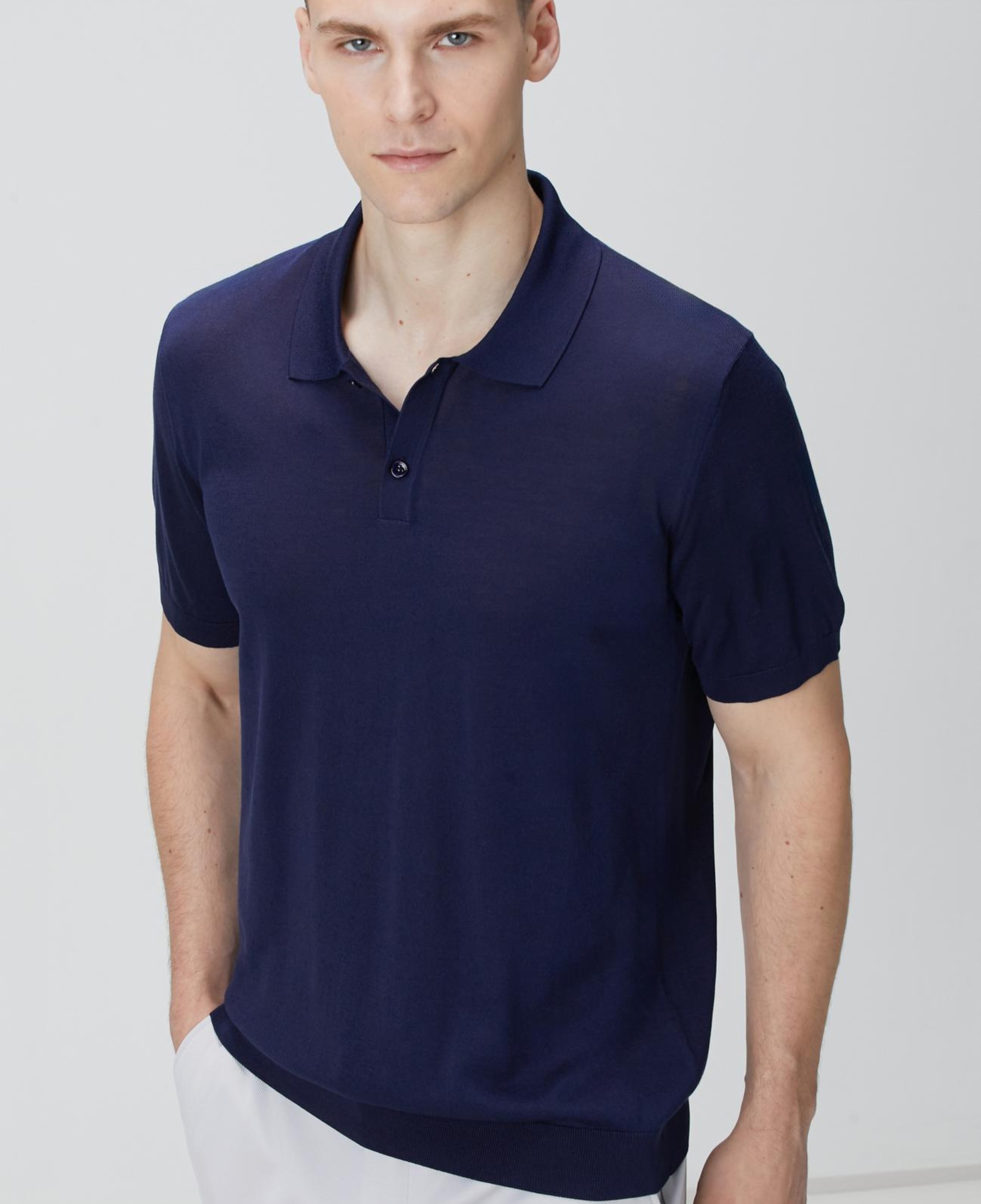 Network Erkek Limited Lacivert İpek Karışımlı Triko Kazak