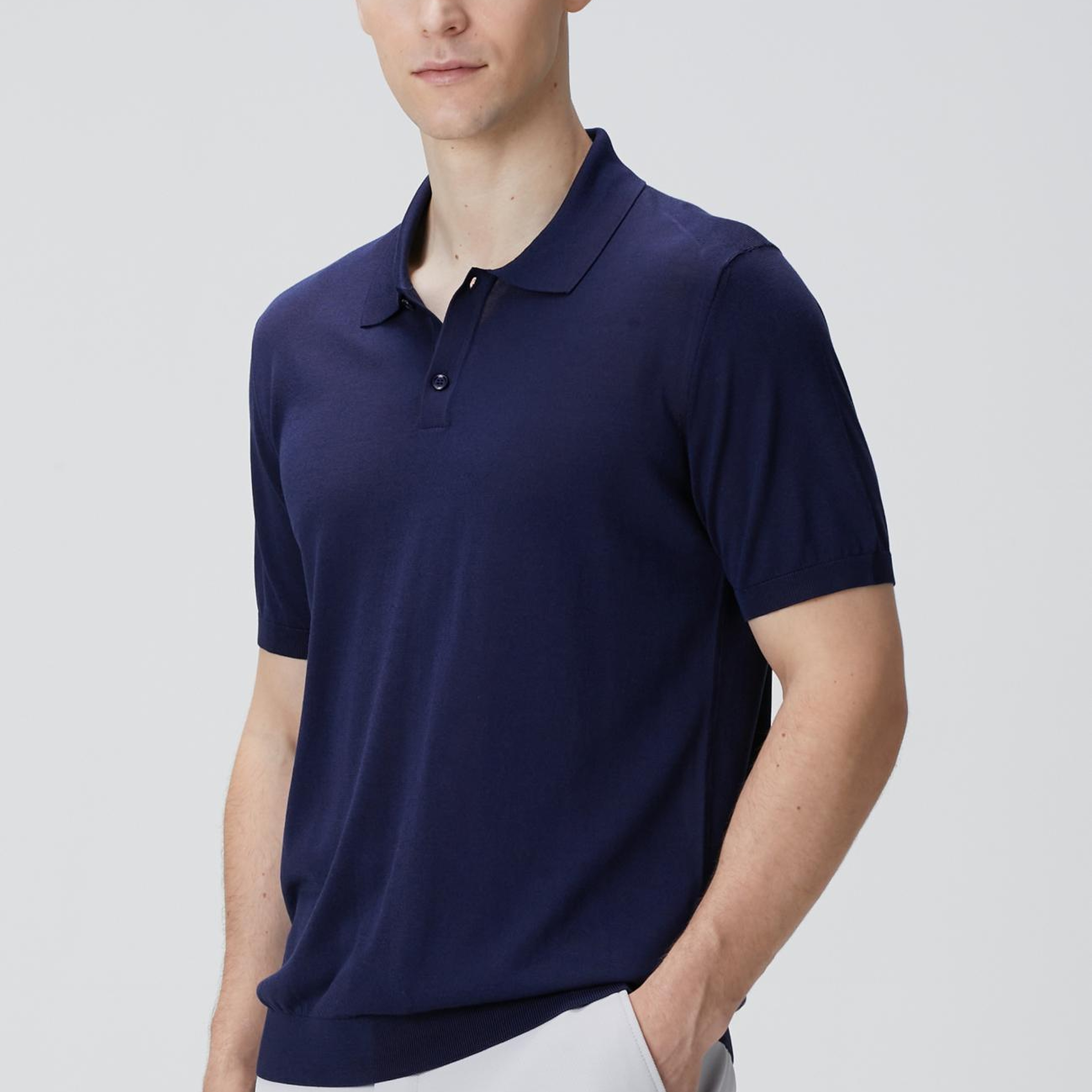 Network Erkek Limited Lacivert İpek Karışımlı Triko Kazak