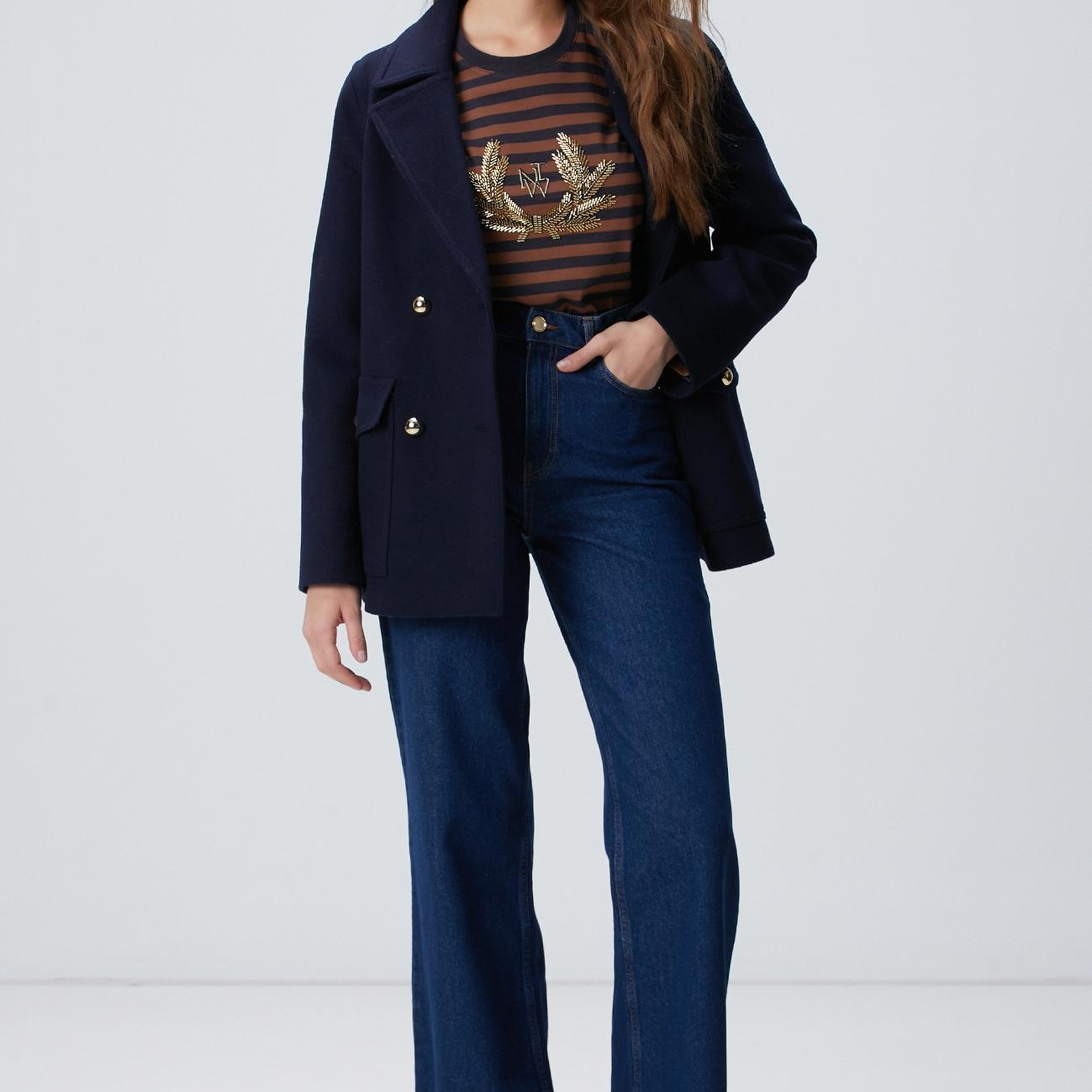 Network Kadın İndigo Denim Pantolon