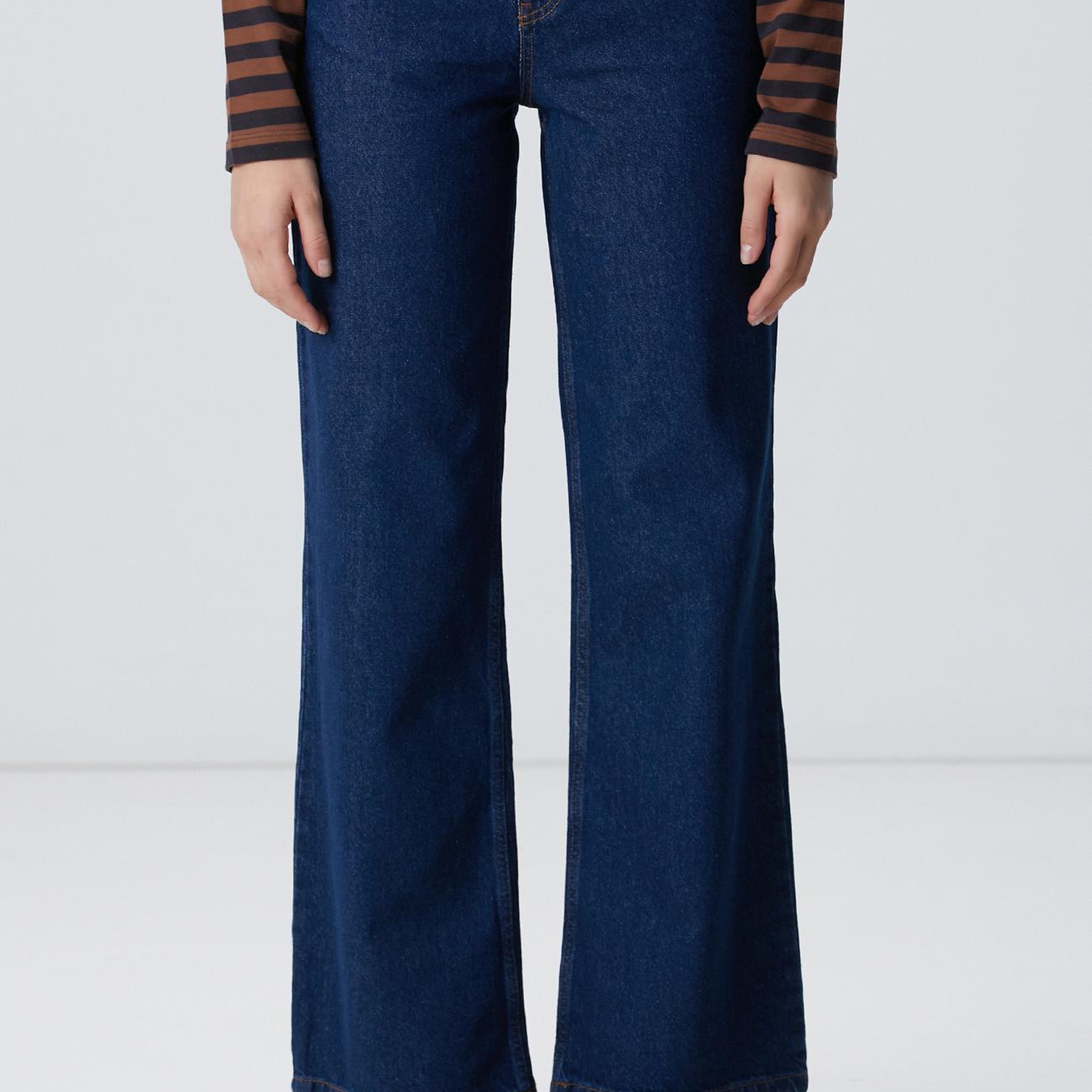 Network Kadın İndigo Denim Pantolon