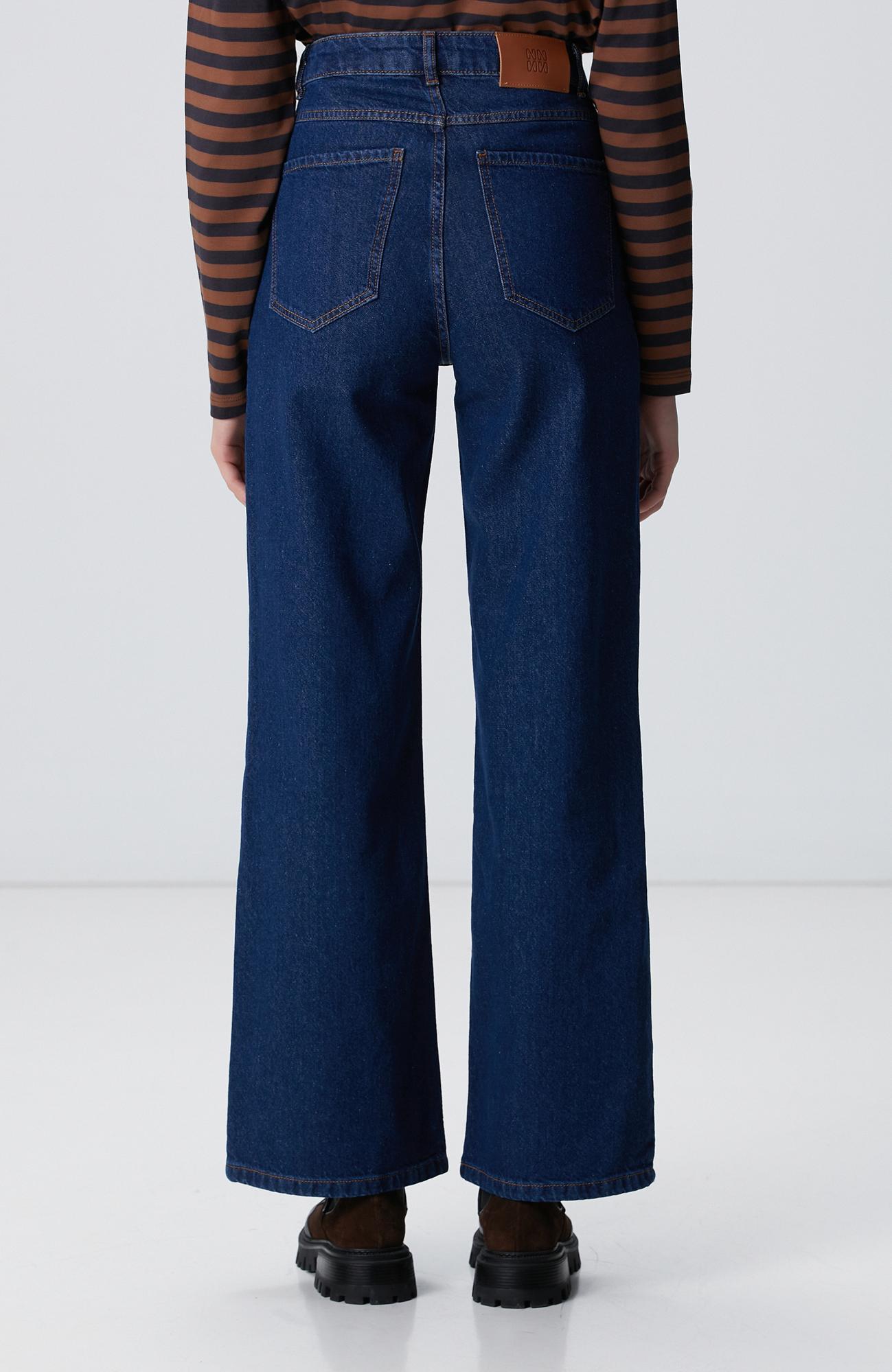 Network Kadın İndigo Denim Pantolon