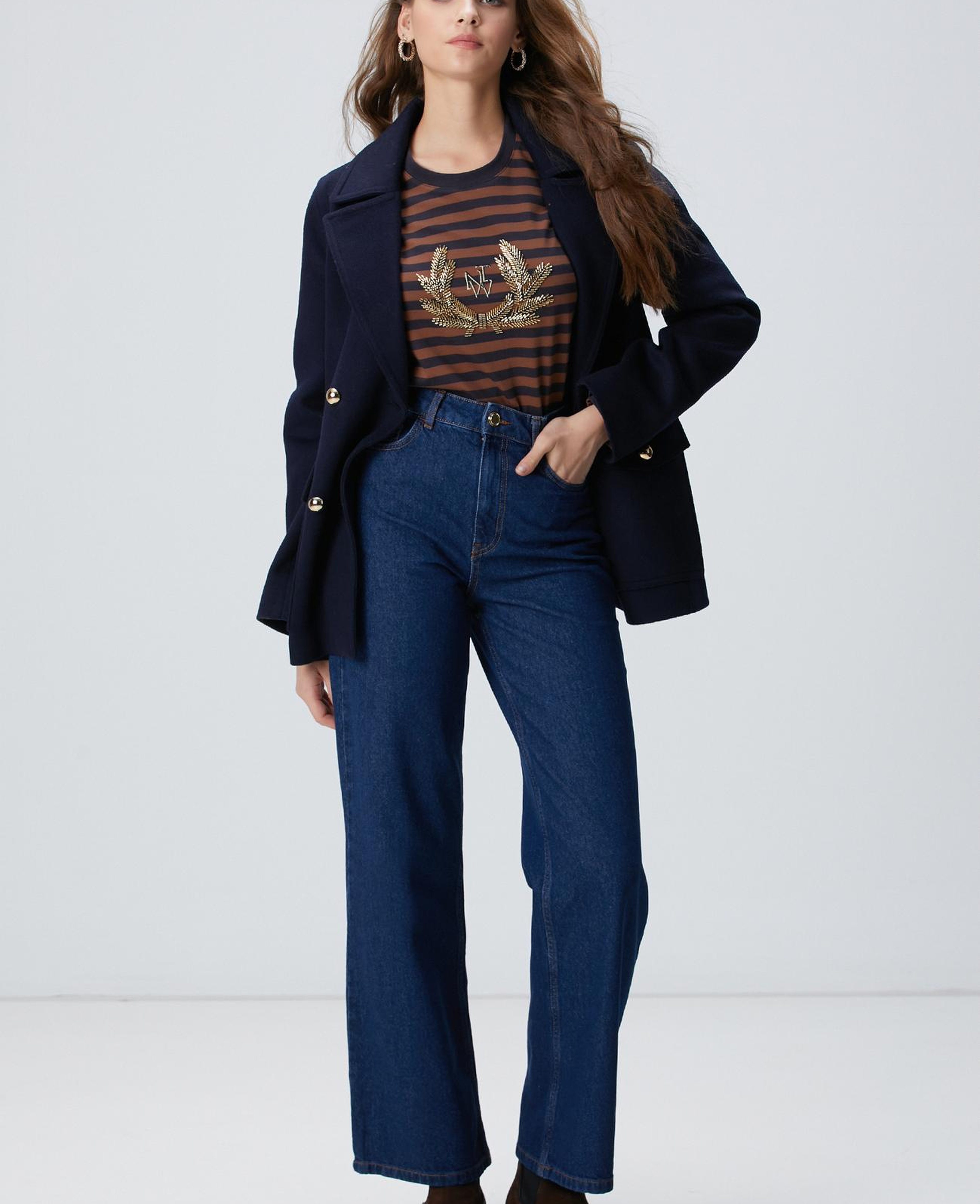 Network Kadın İndigo Denim Pantolon