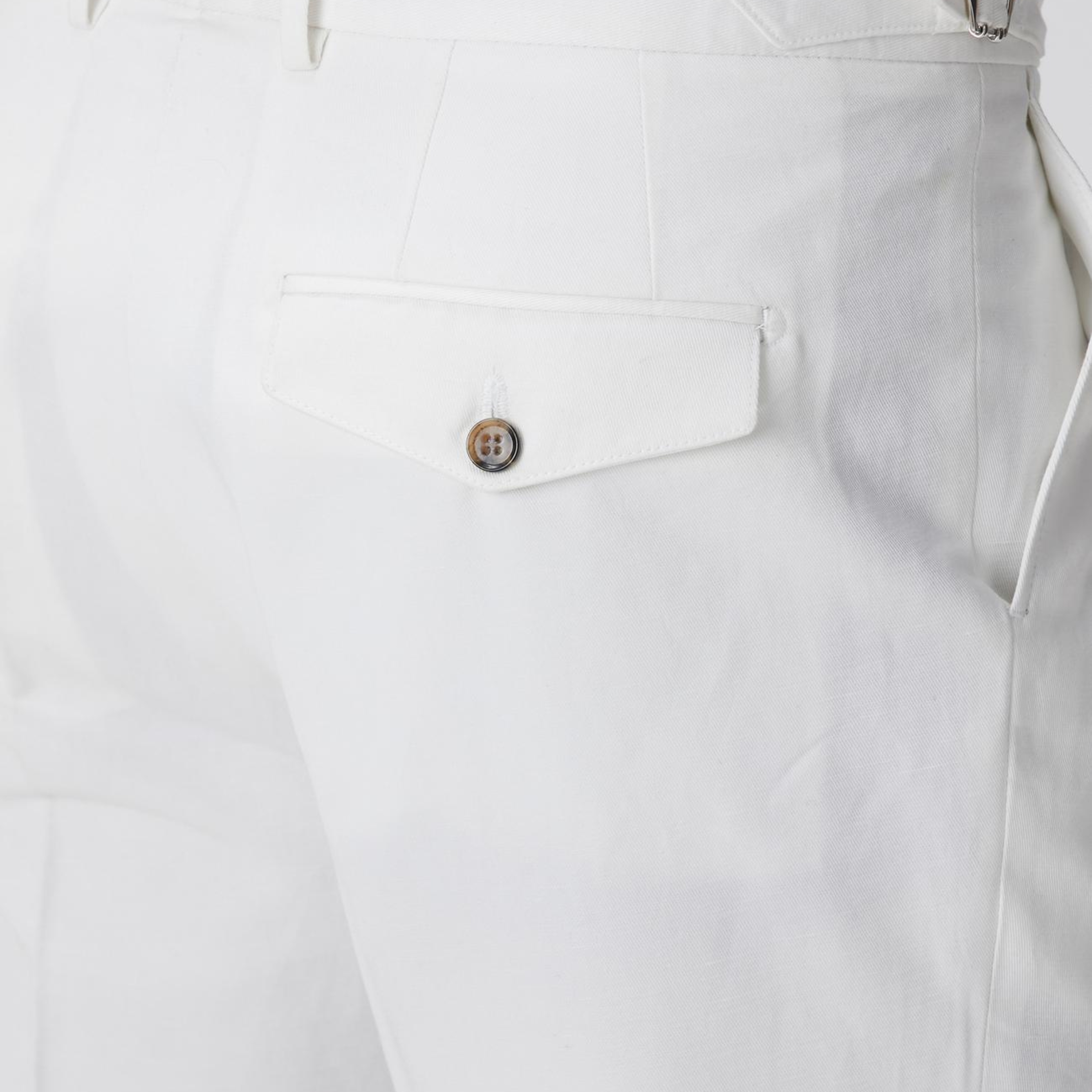 Network Erkek Kırık Beyaz Keten Karışımlı Pantolon