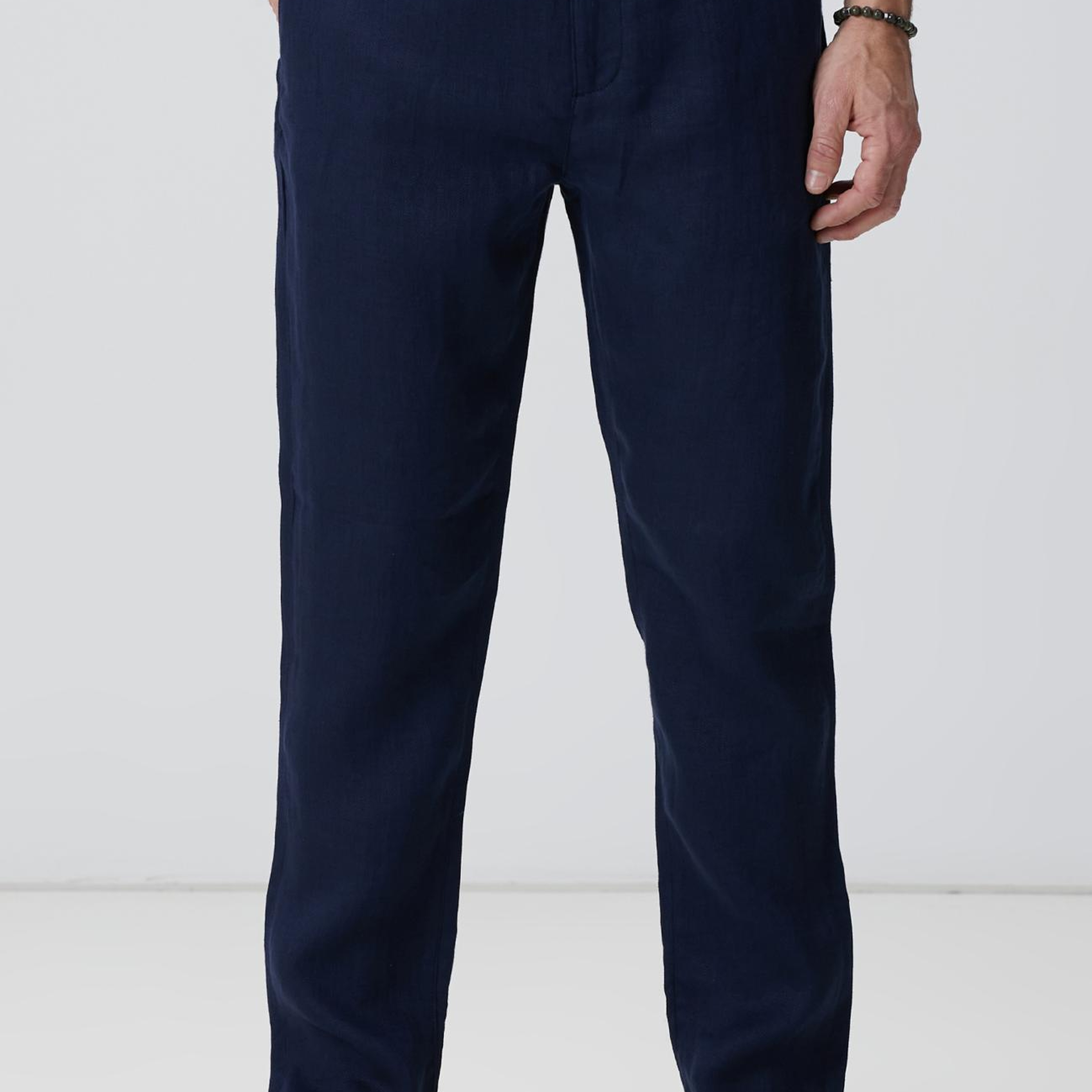 Network Erkek Lacivert Keten Pantolon