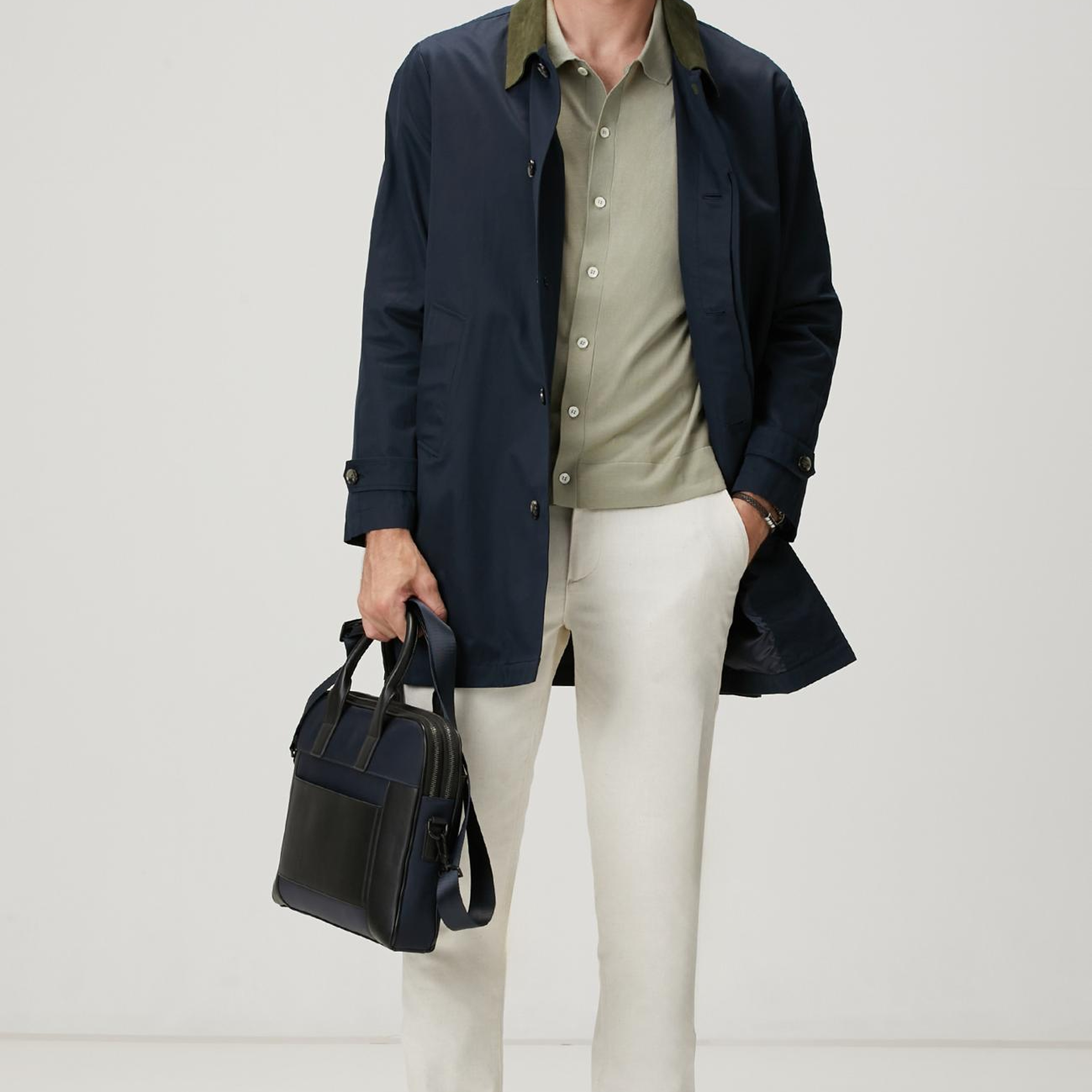 Network Erkek Limited Haki İpek Karışımlı Triko Gömlek