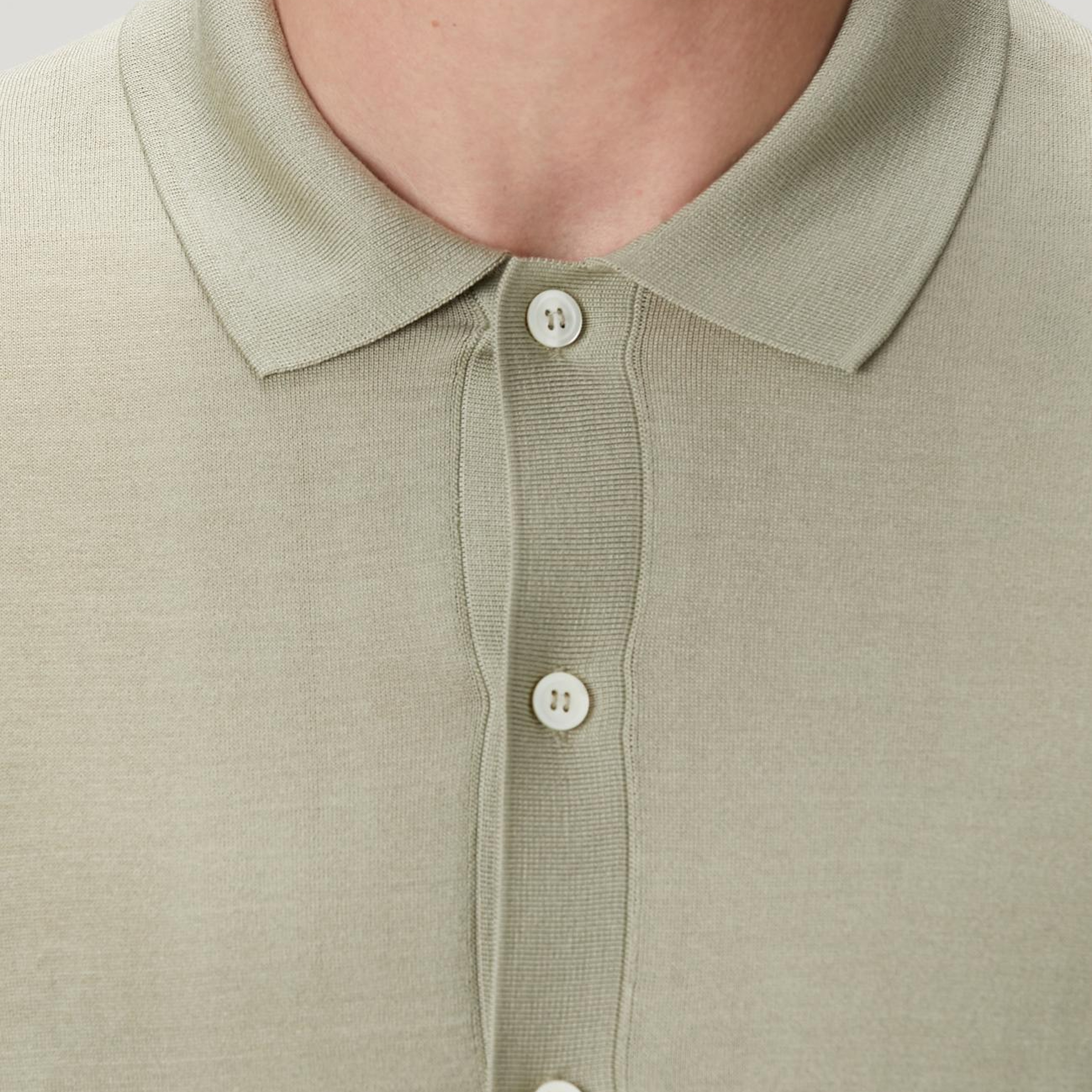 Network Erkek Limited Haki İpek Karışımlı Triko Gömlek