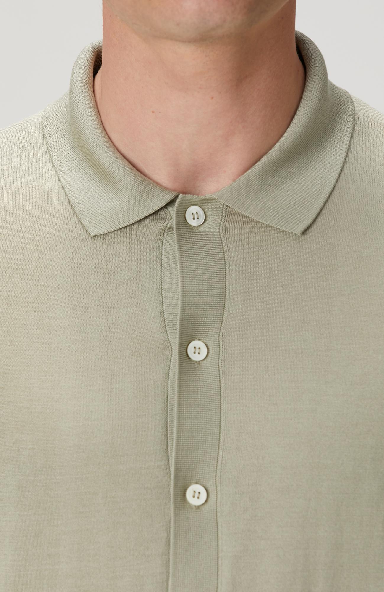 Network Erkek Limited Haki İpek Karışımlı Triko Gömlek