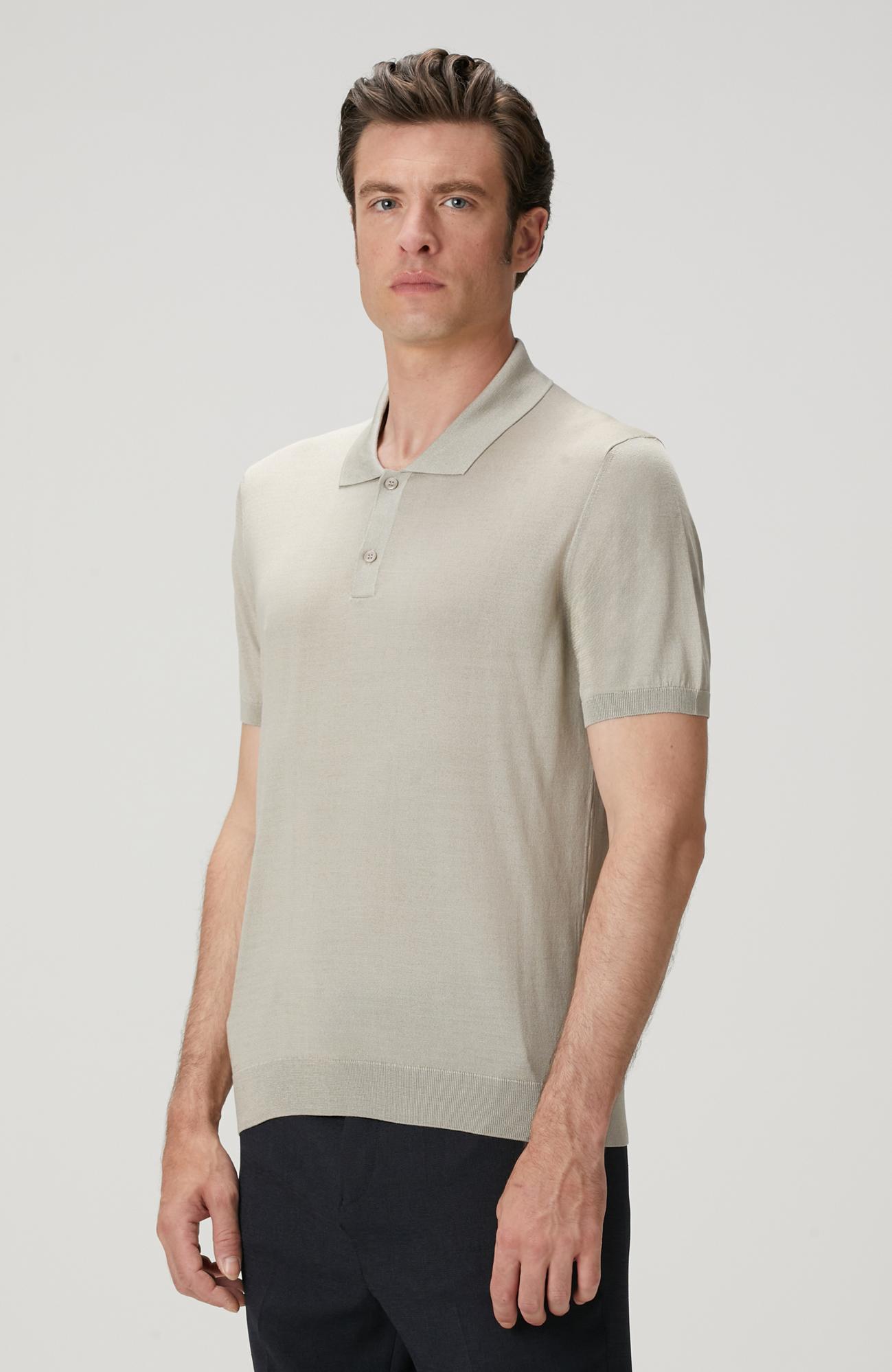 Network Erkek Limited Bej İpek Karışımlı Triko Kazak