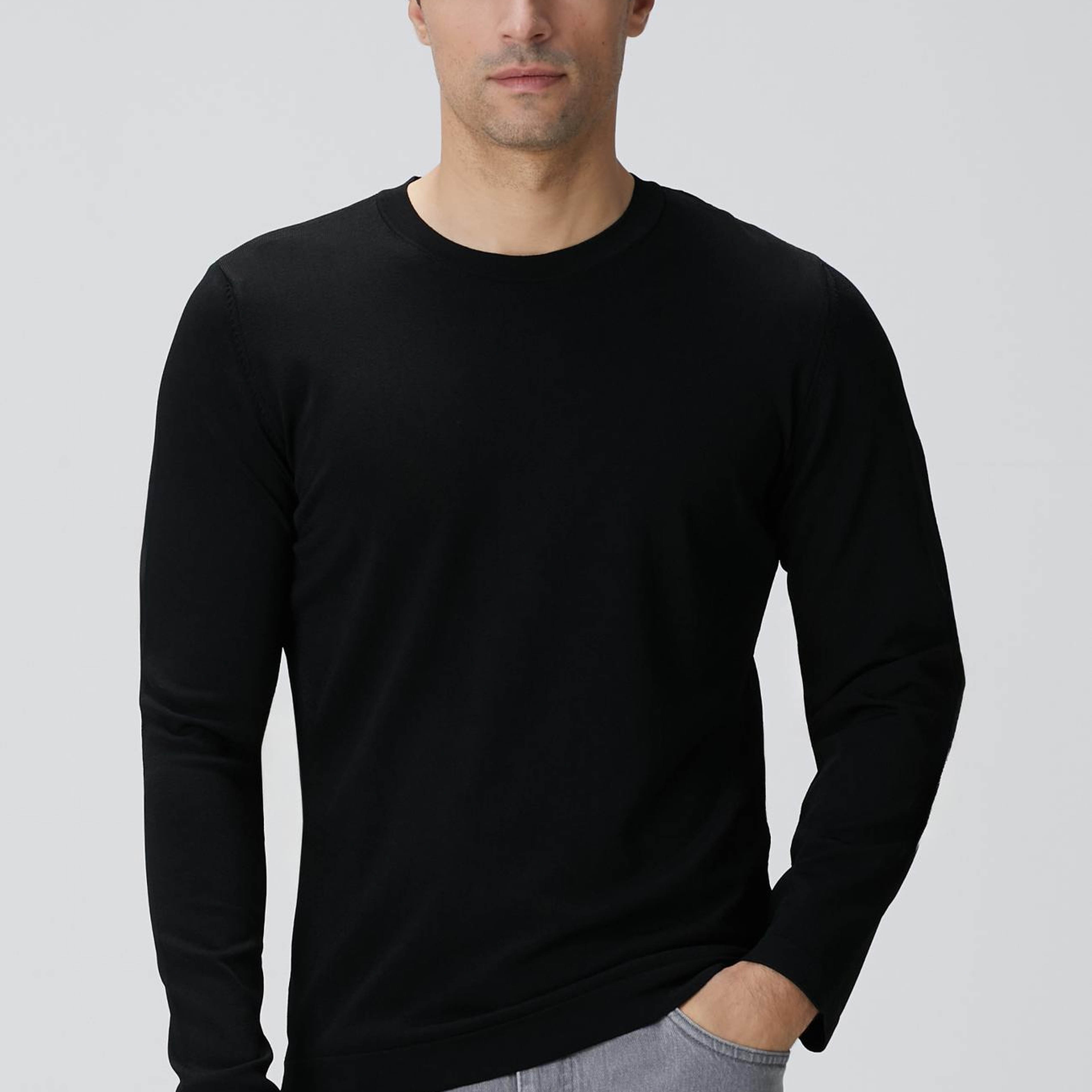 Network Erkek N-Tech Siyah Triko Kazak