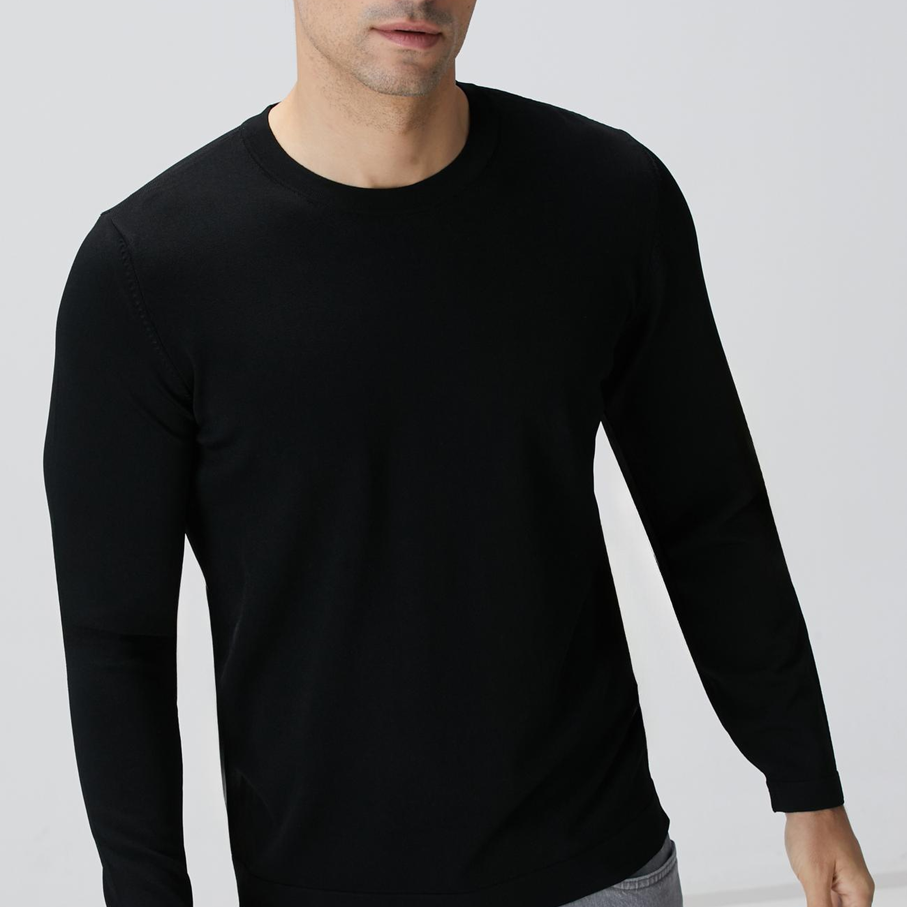 Network Erkek N-Tech Siyah Triko Kazak