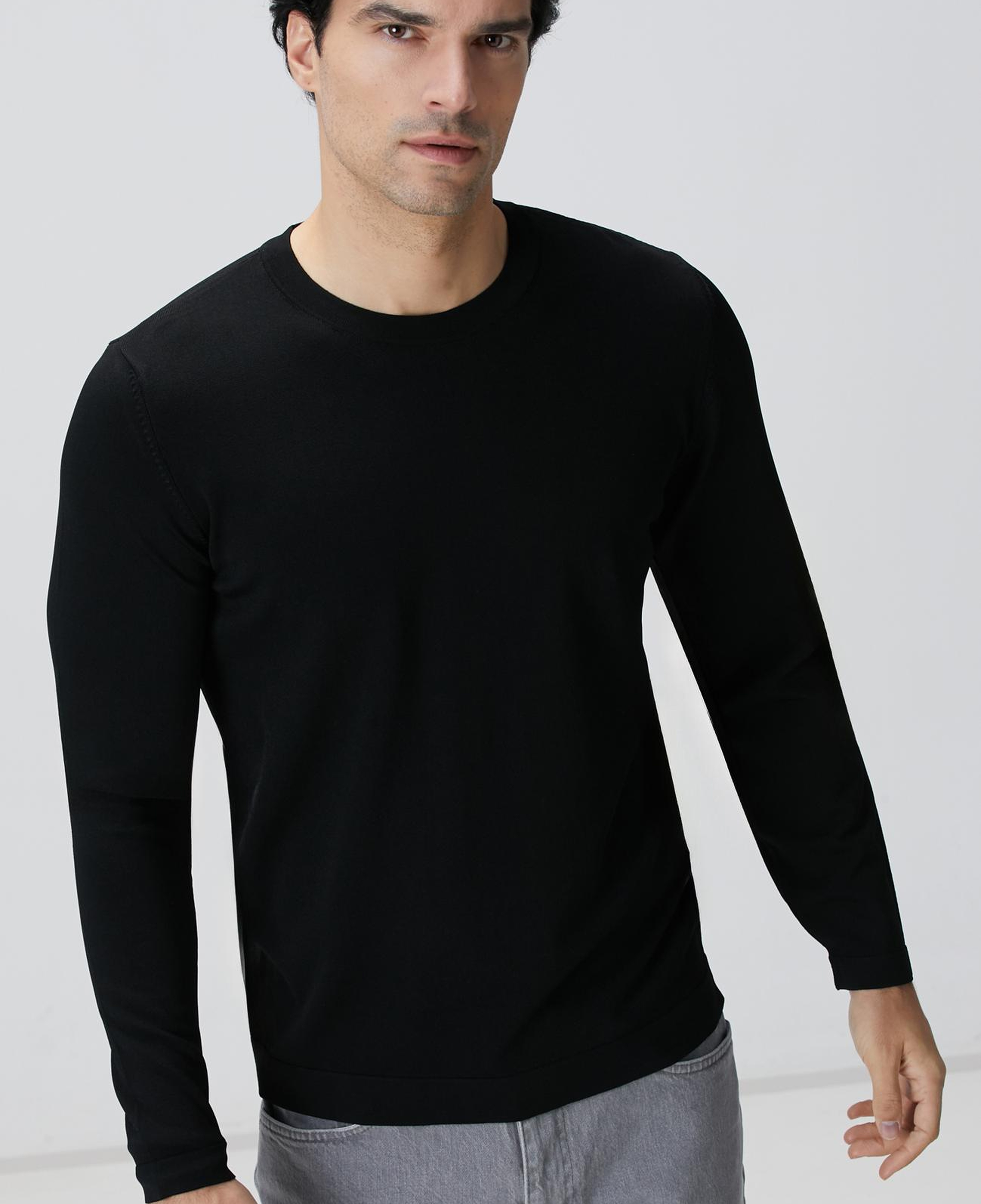 Network Erkek N-Tech Siyah Triko Kazak