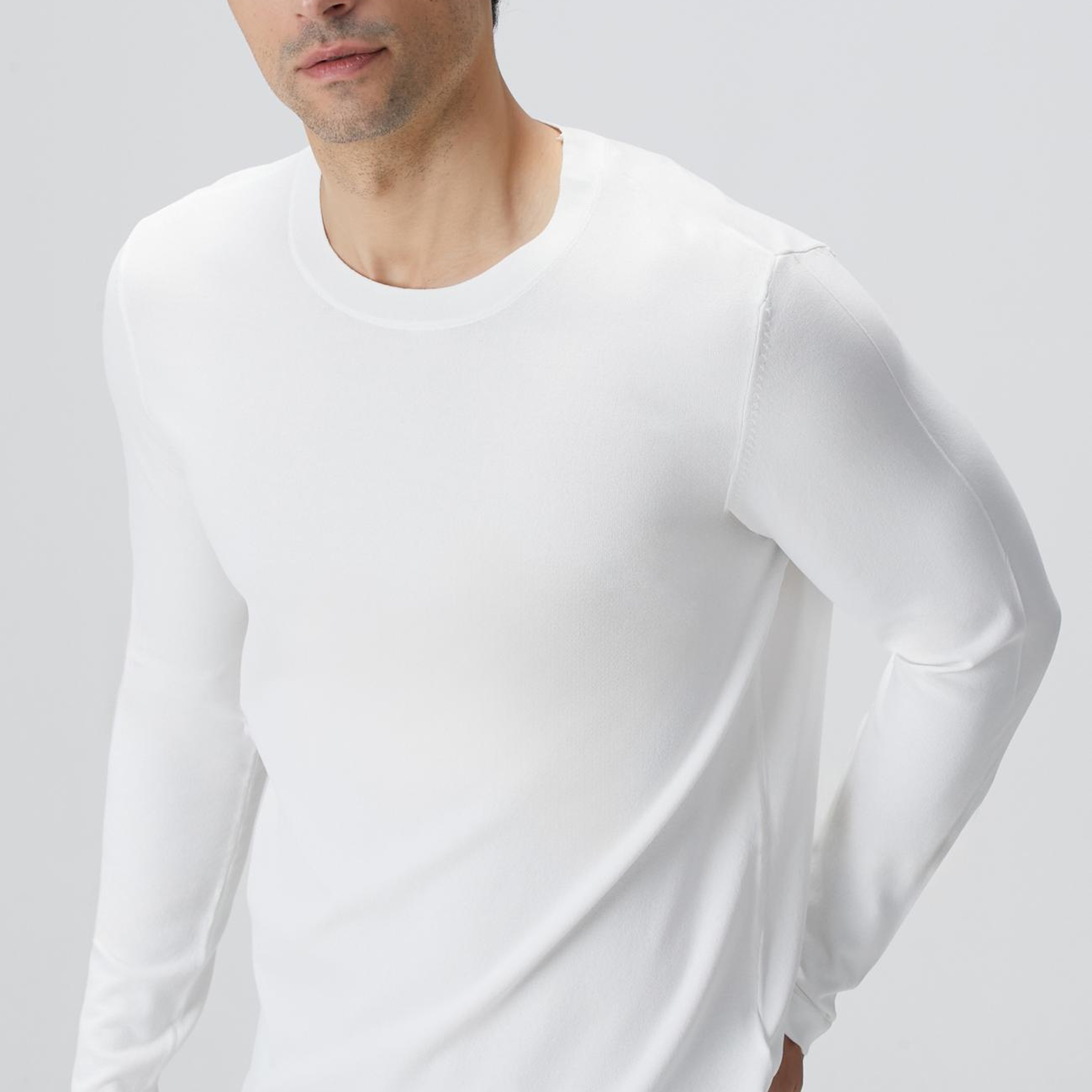 Network Erkek N-Tech Kırık Beyaz Triko Kazak