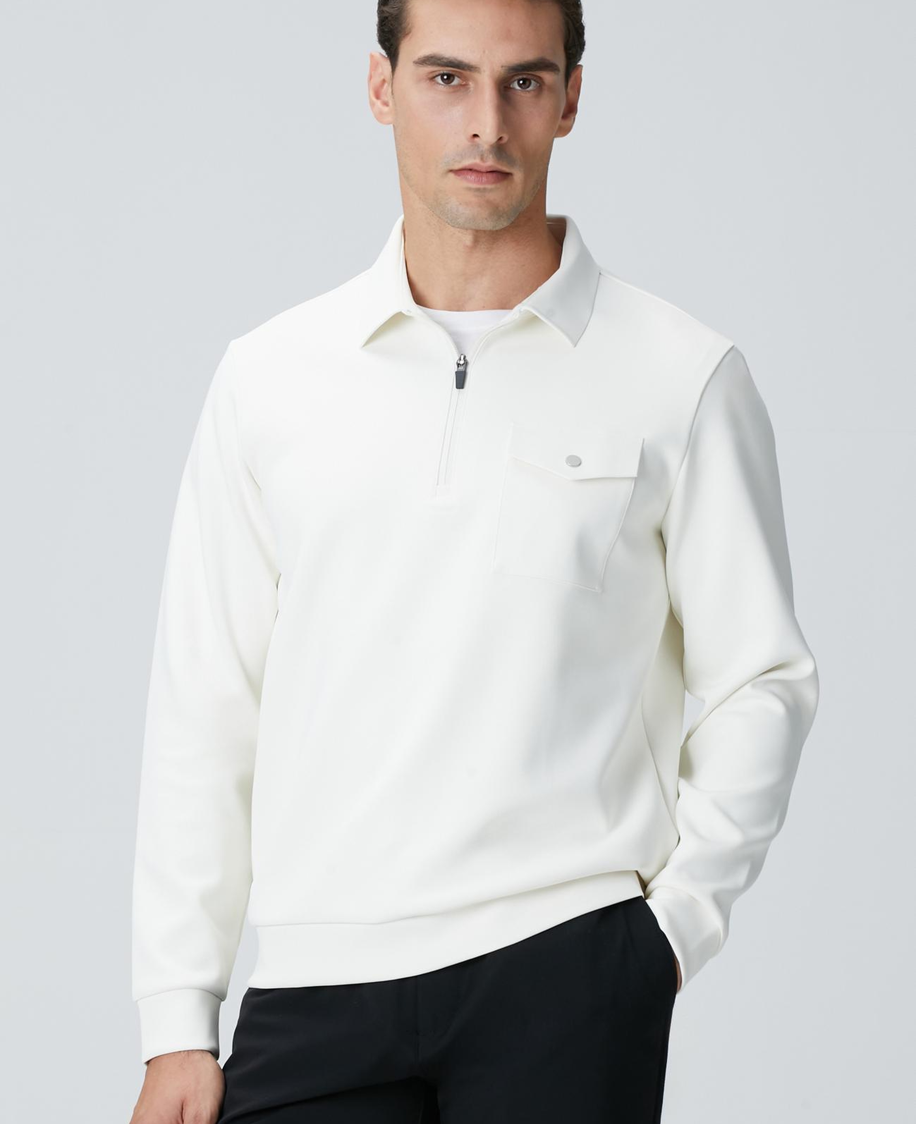 Network Erkek N-Tech Kırık Beyaz Sweatshirt